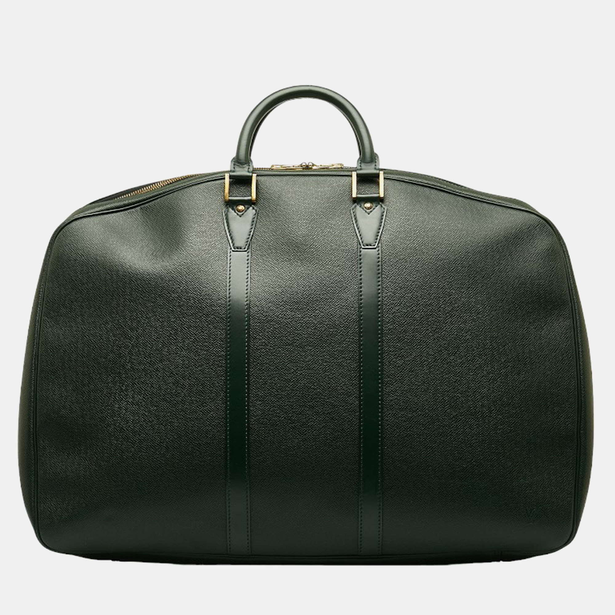 Louis vuitton green taiga leather helanga 1 poche bag
