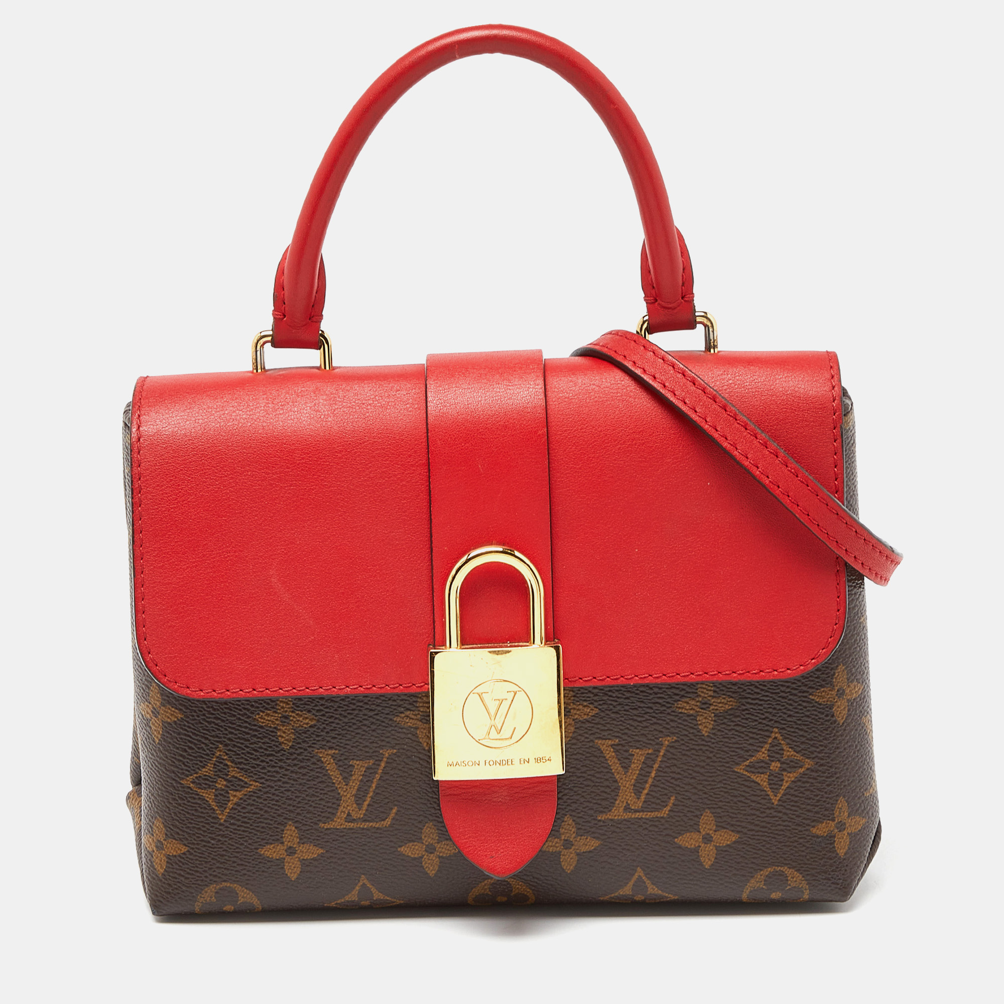 

Louis Vuitton Coquelicot Monogram Canvas Locky BB Bag, Brown