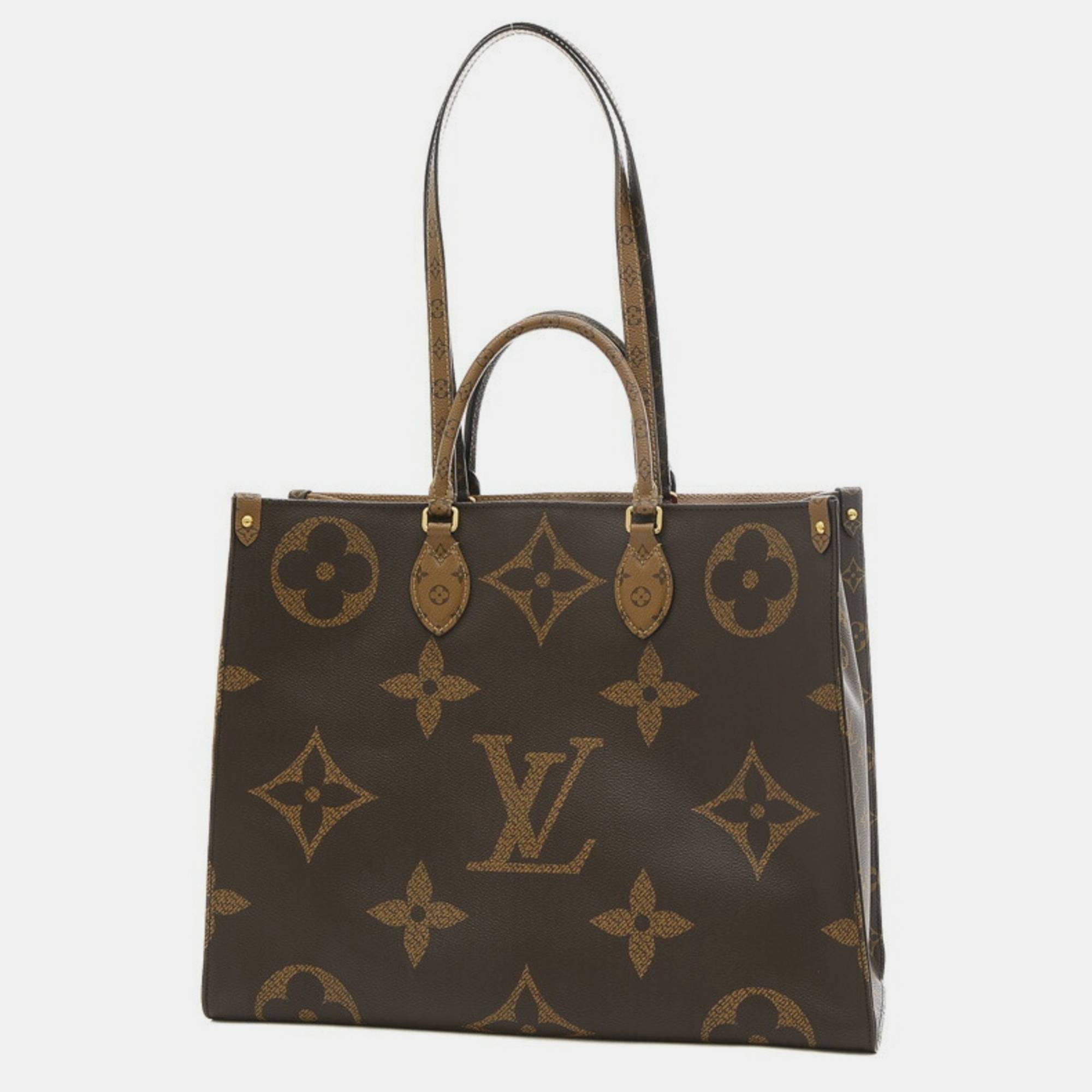 Louis vuitton brown canvas gm  onthego tote