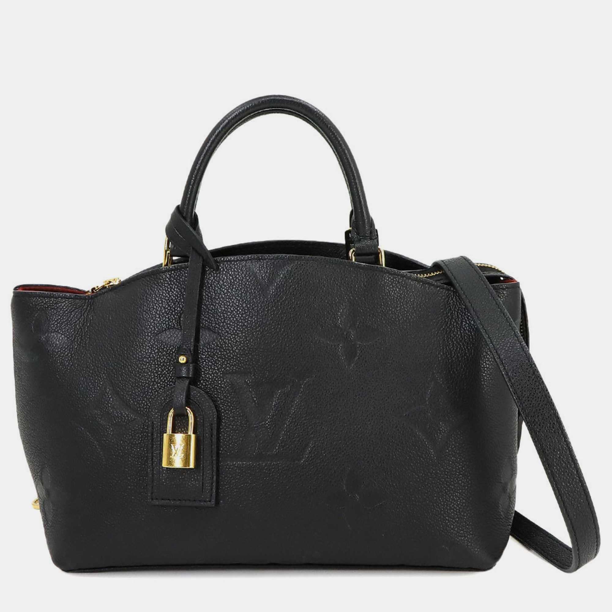 

Louis Vuitton Monogram Empreinte Giant Petit Palais Handbag, Black