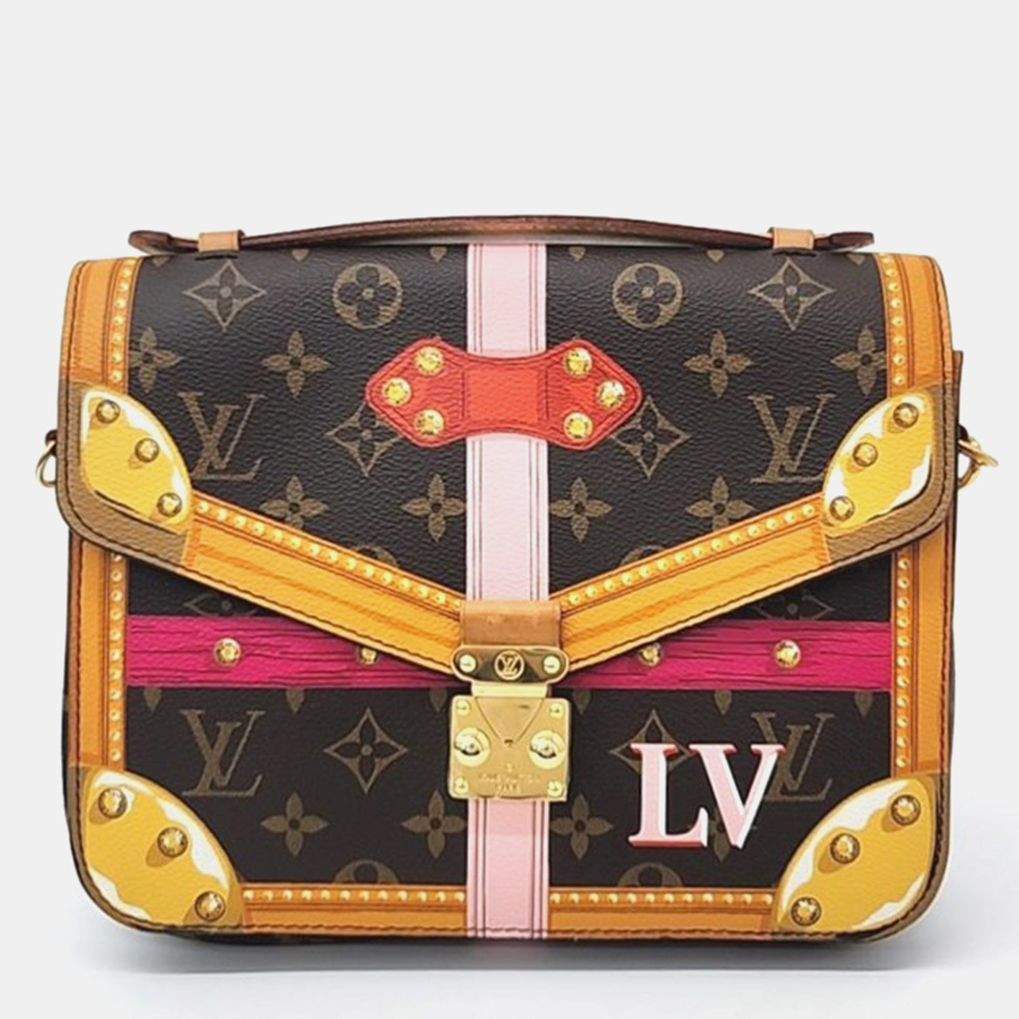 Louis vuitton summer trunk pochette metis m43628 handbag