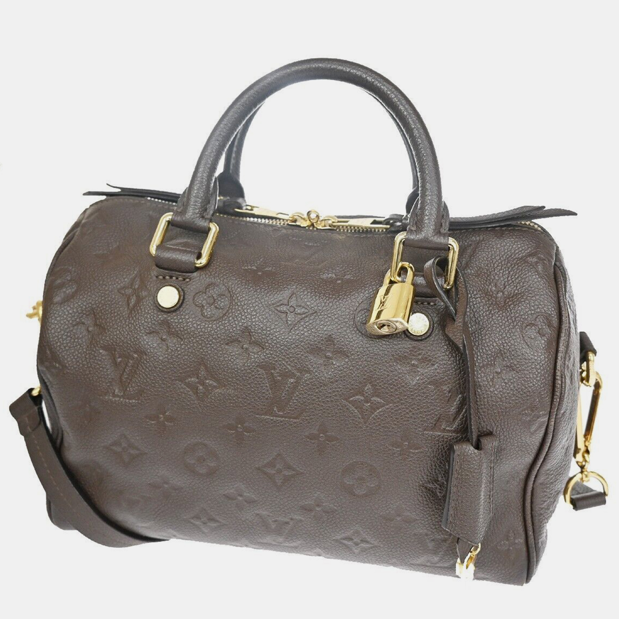 

Louis Vuitton Brown Monogram Empreinte Leather Speedy Bandoulière 25 Satchel