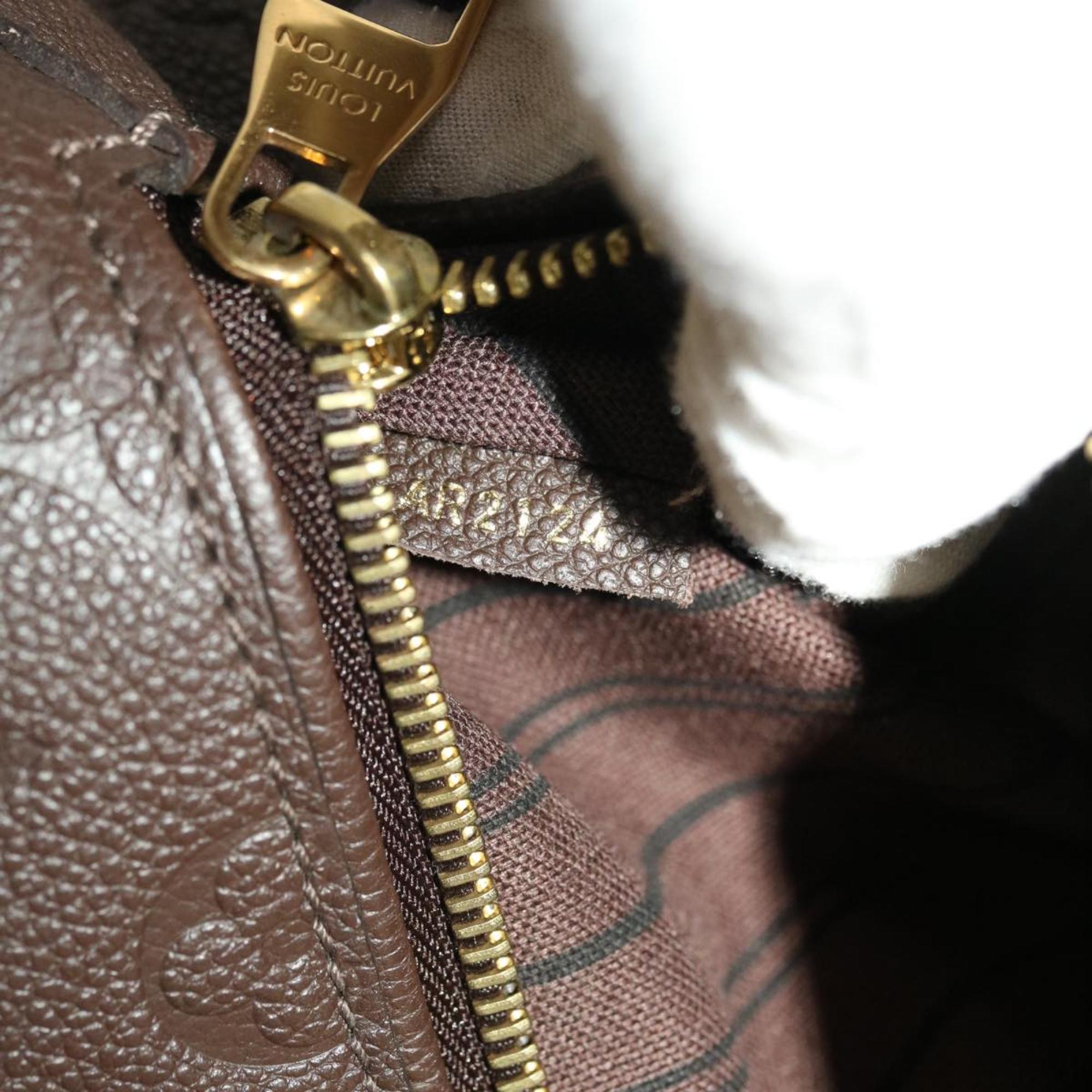 Louis Vuitton Brown Monogram Empreinte Leather Bastille Shoulder Bag