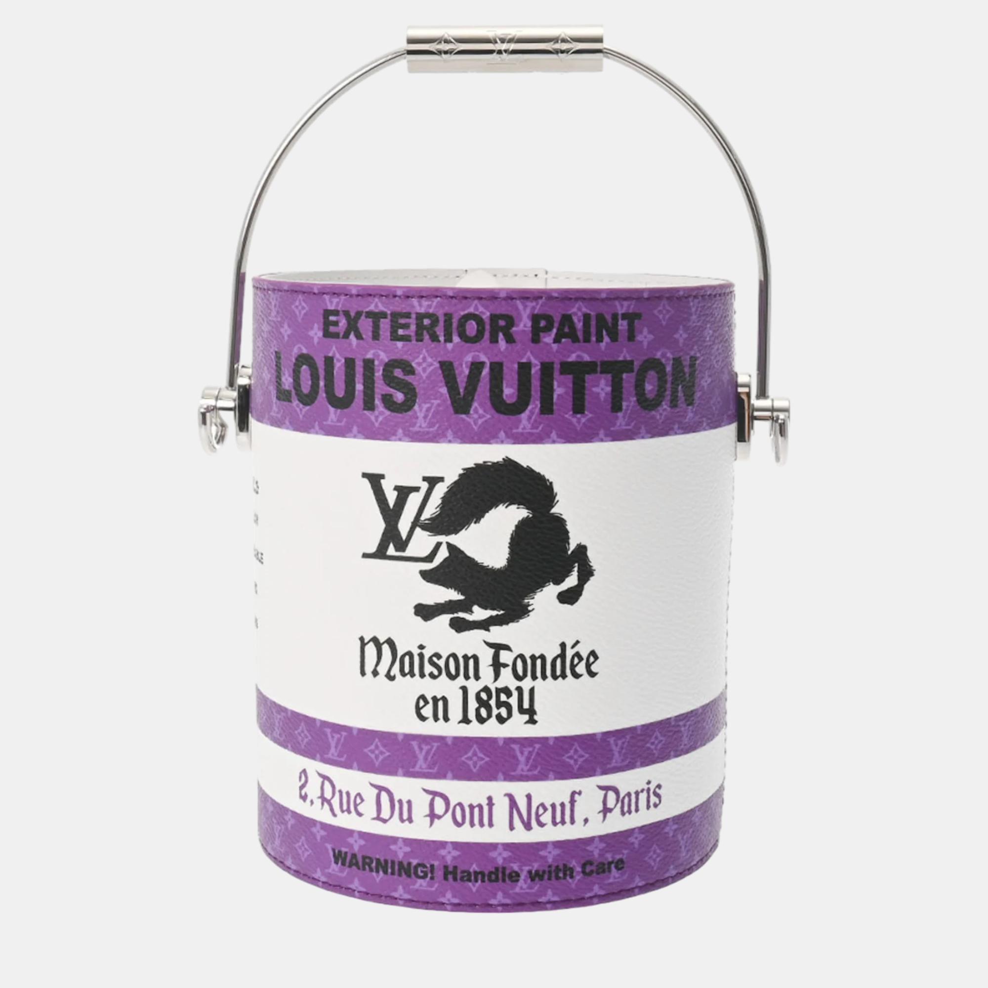 Louis vuitton purple monogram paint can bag