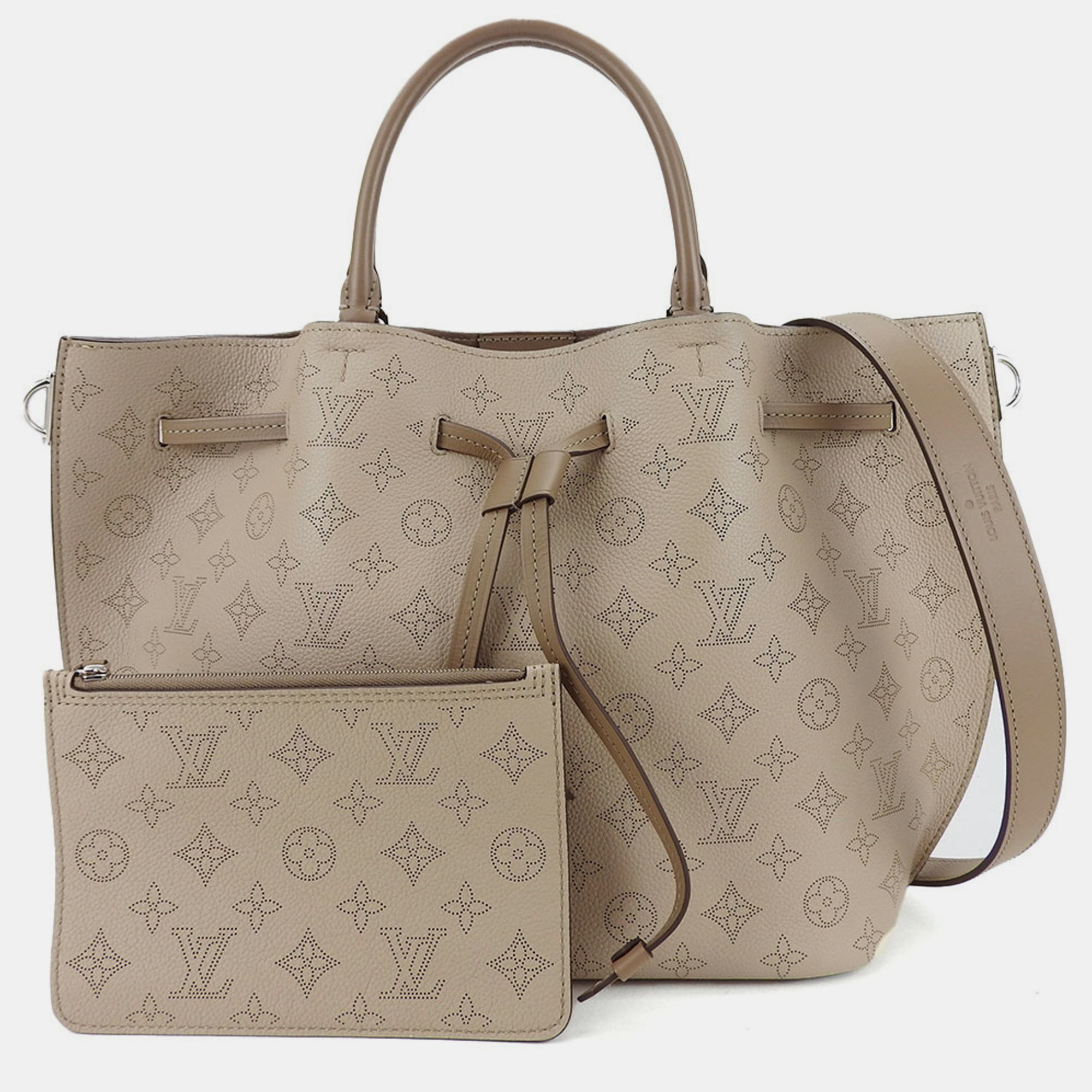 Louis vuitton  leather small mahina shoulder bags