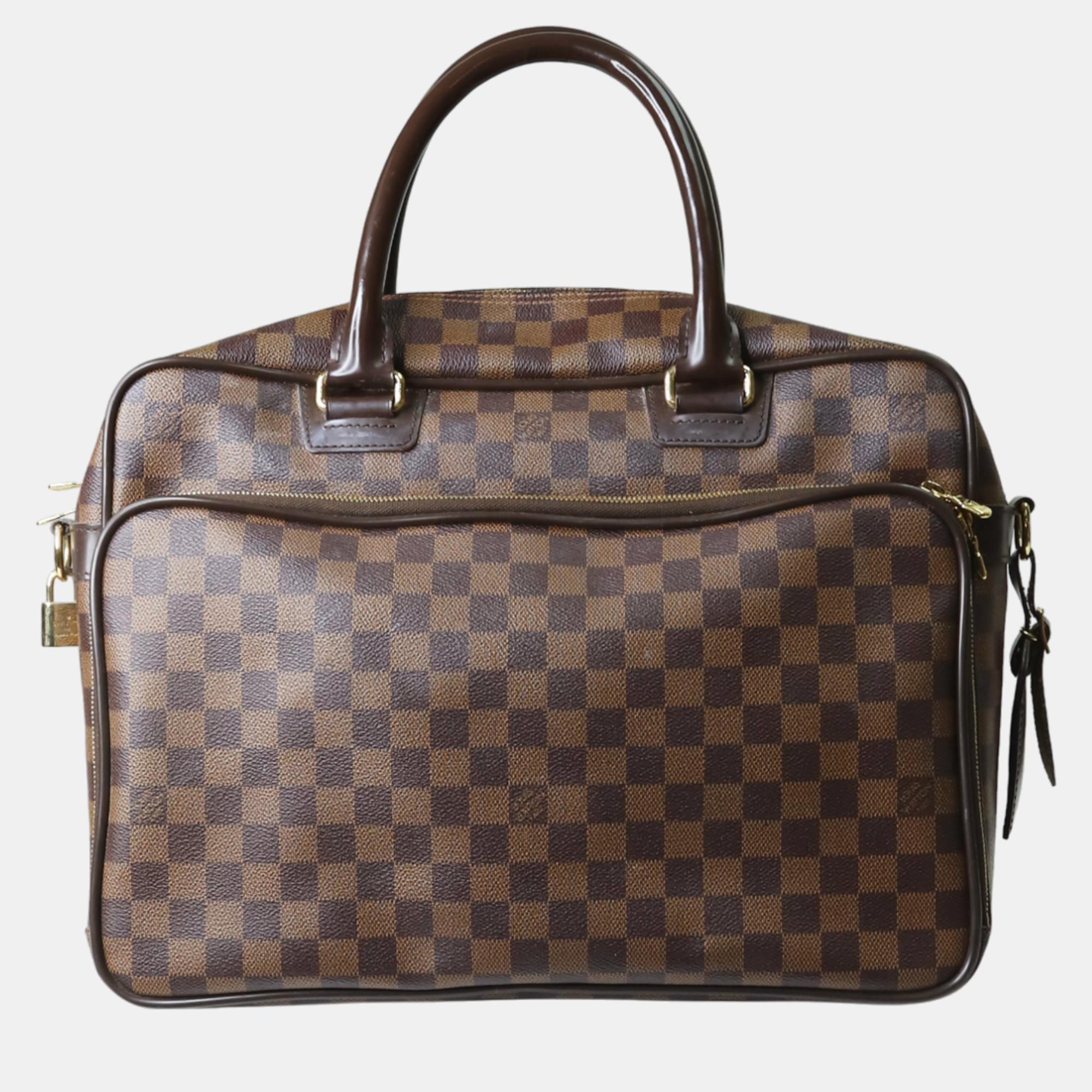 Louis vuitton brown damier ebene canvas icare briefcase