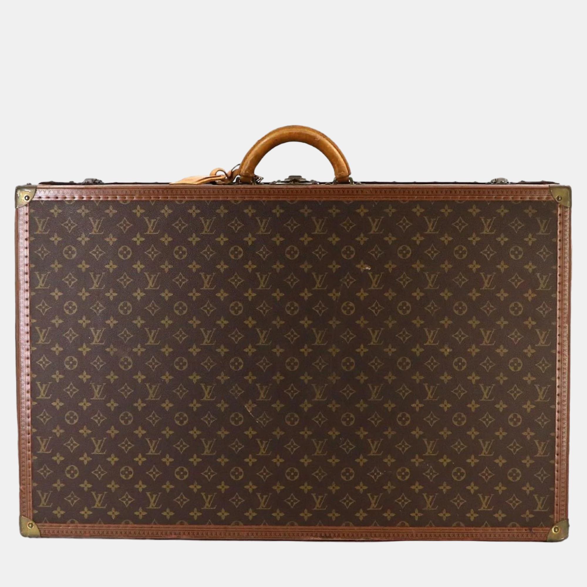 Louis vuitton brown monogram bisten 80 briefcase