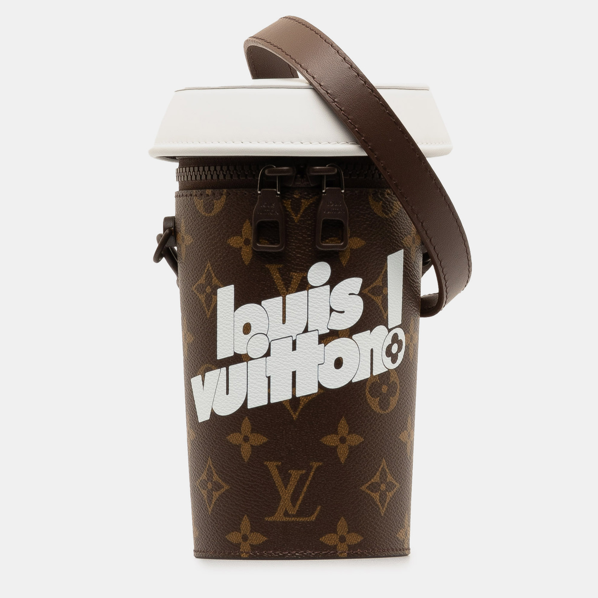 Louis vuitton monogram coffee cup pouch