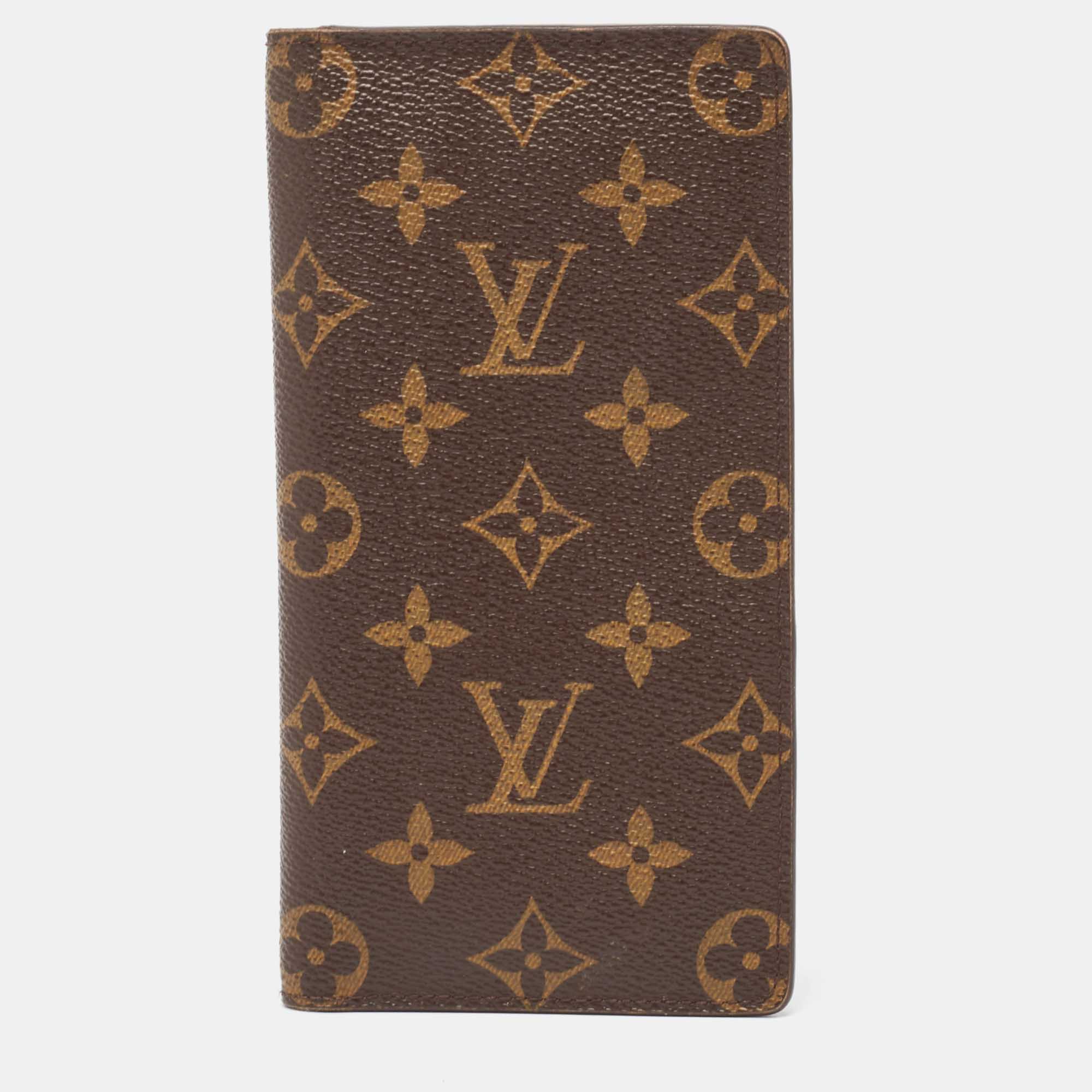 Louis vuitton monogram canvas long bifold wallet