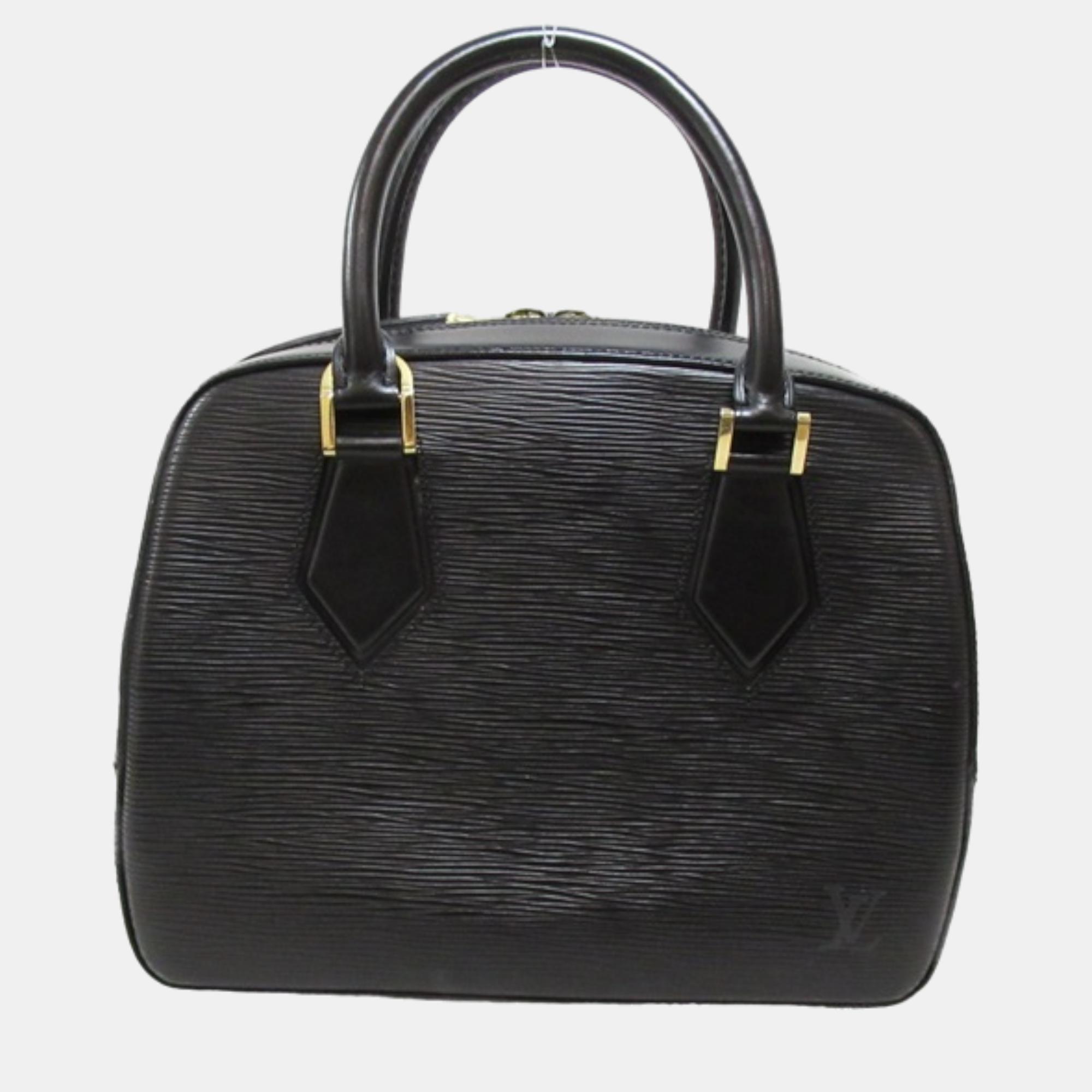 Louis vuitton black epi leather sablon satchel