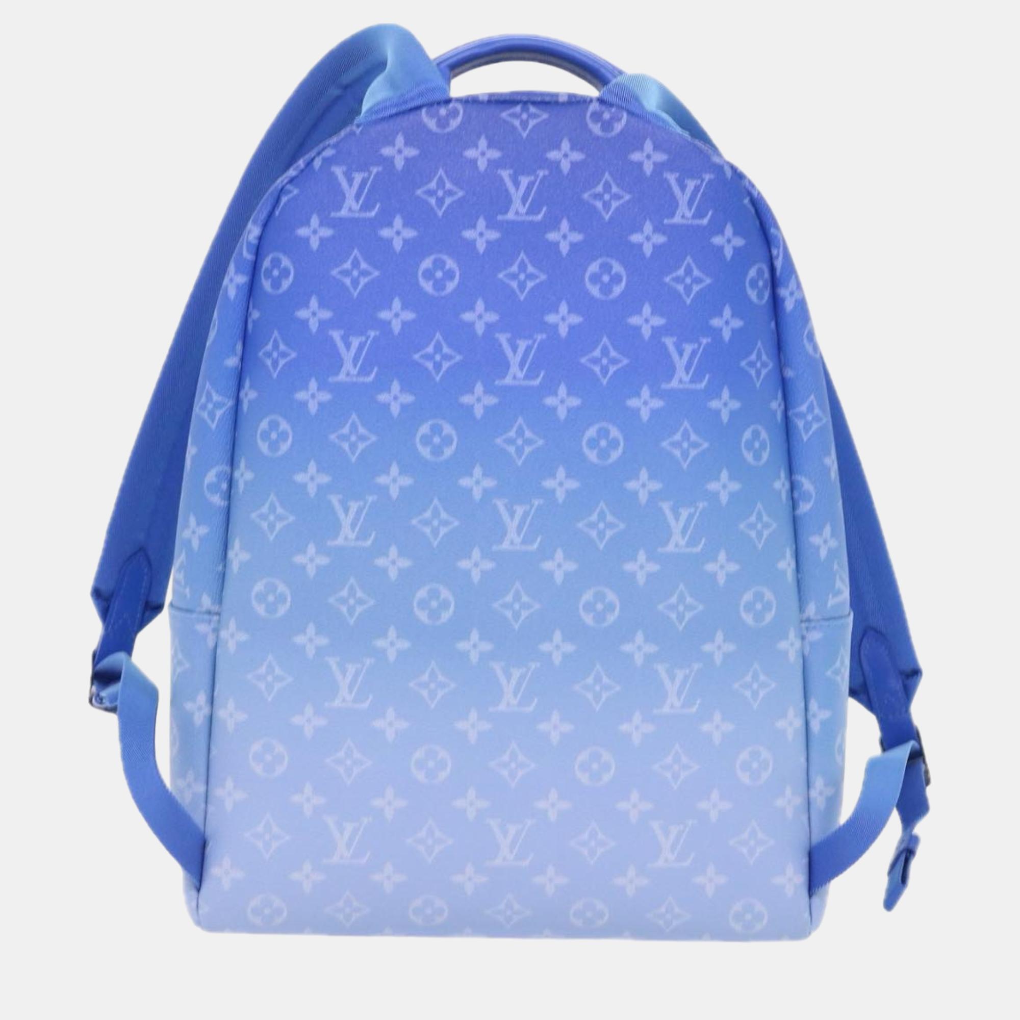 Louis Vuitton Blue Multipocket Backpack Limited Edition Monogram Clouds Backpack Bag