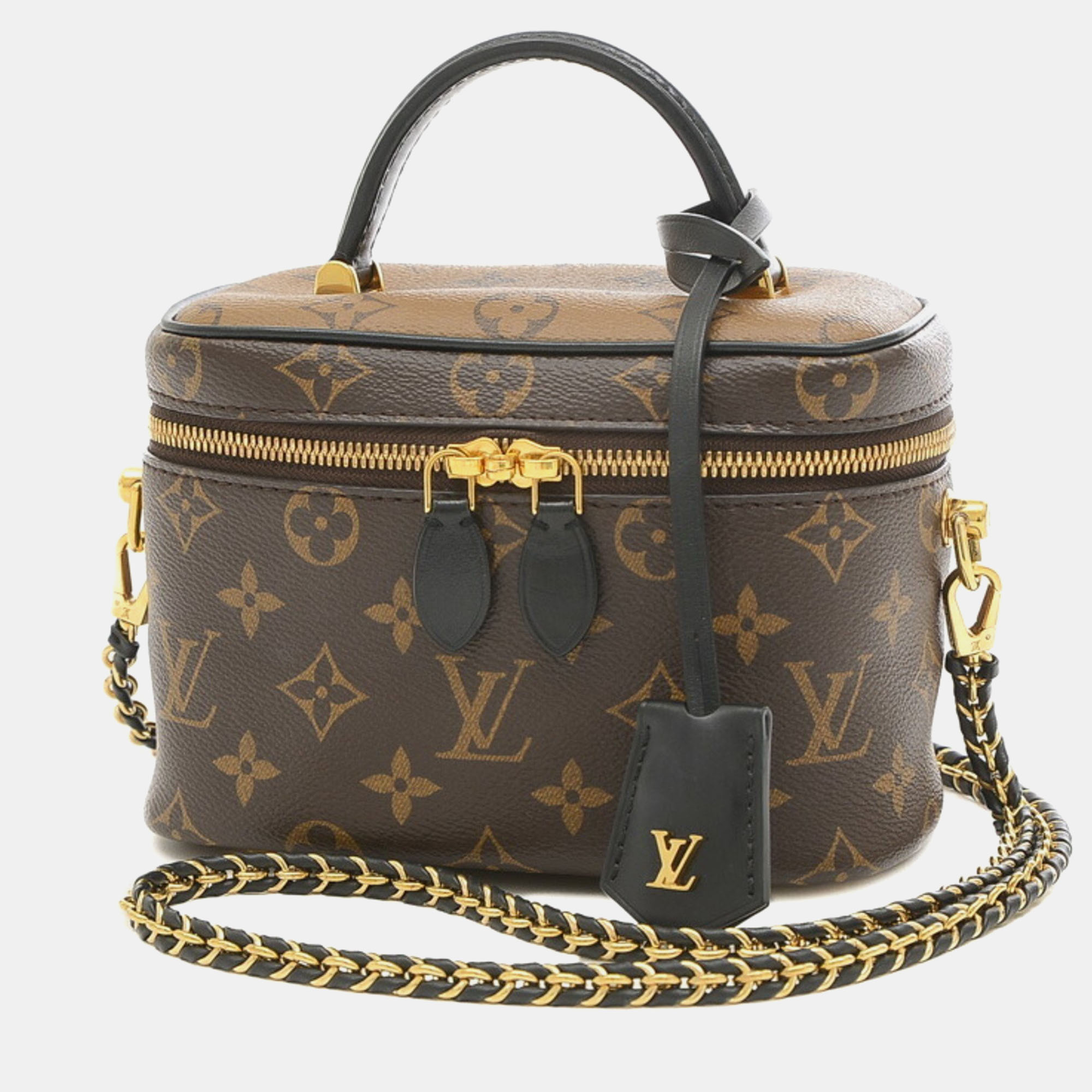 

Louis Vuitton Reverse Monogram Canvas PM Vanity Handbag, Brown