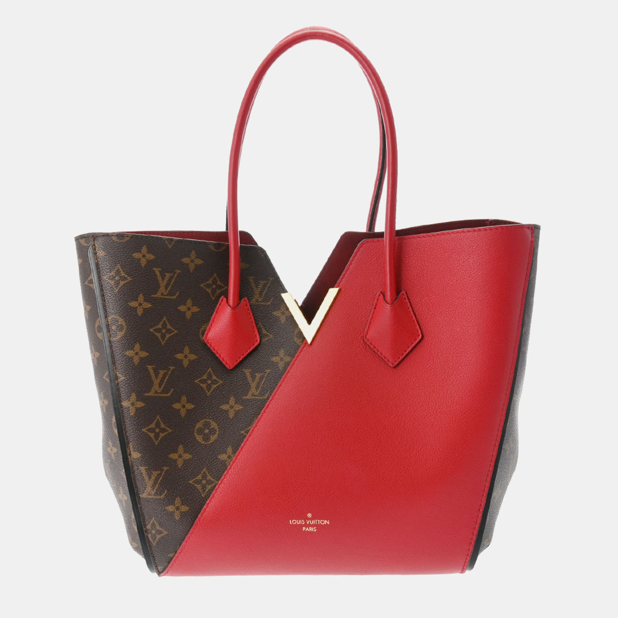 

Louis Vuitton Red Monogram Canvas and Leather PM Kimono Bag, Brown