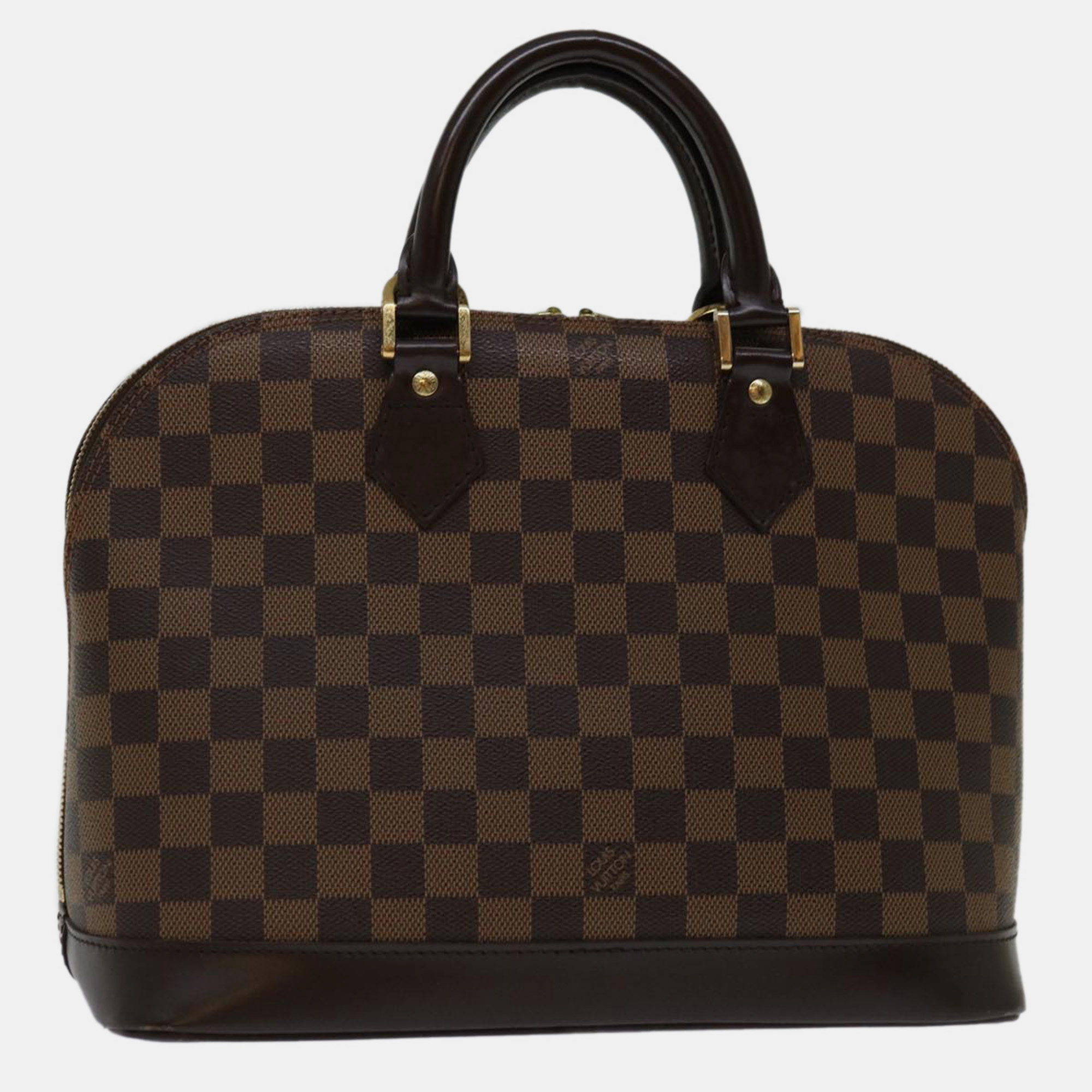 Louis Vuitton Brown Canvas Pm Alma Satchels