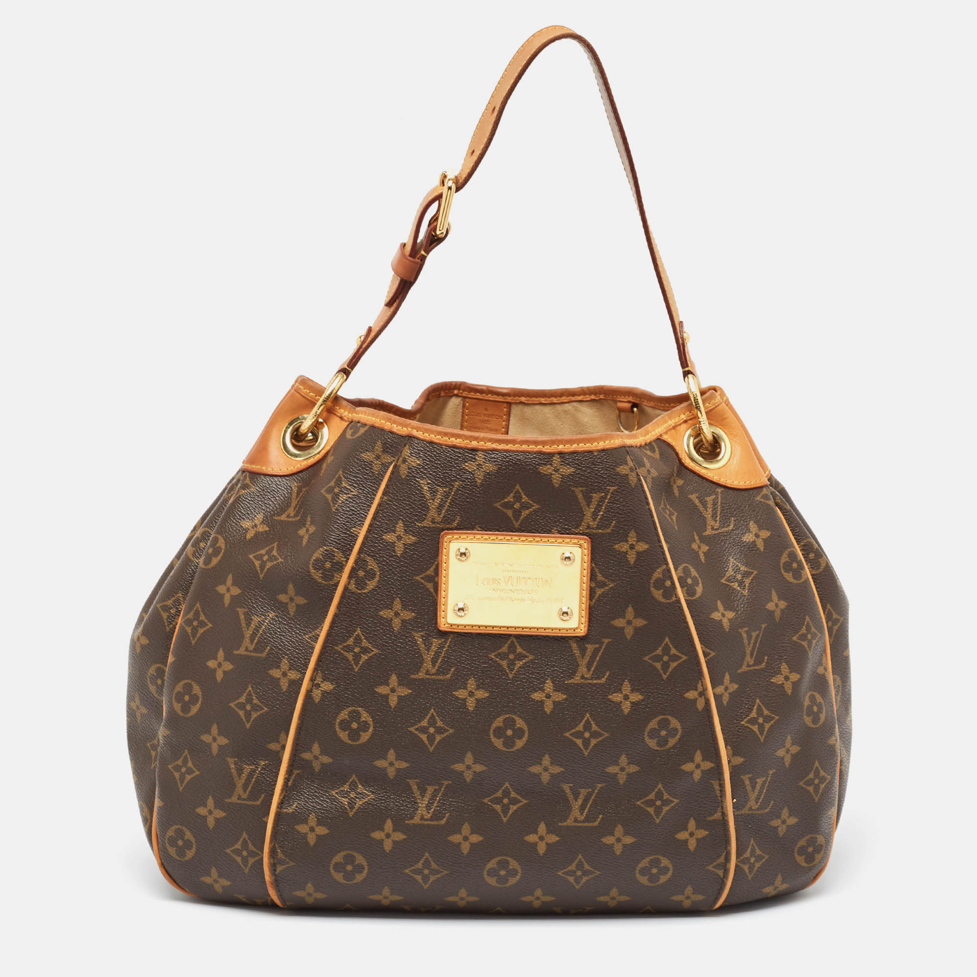 

Louis Vuitton Monogram Canvas and Leather Galliera PM Bag, Brown