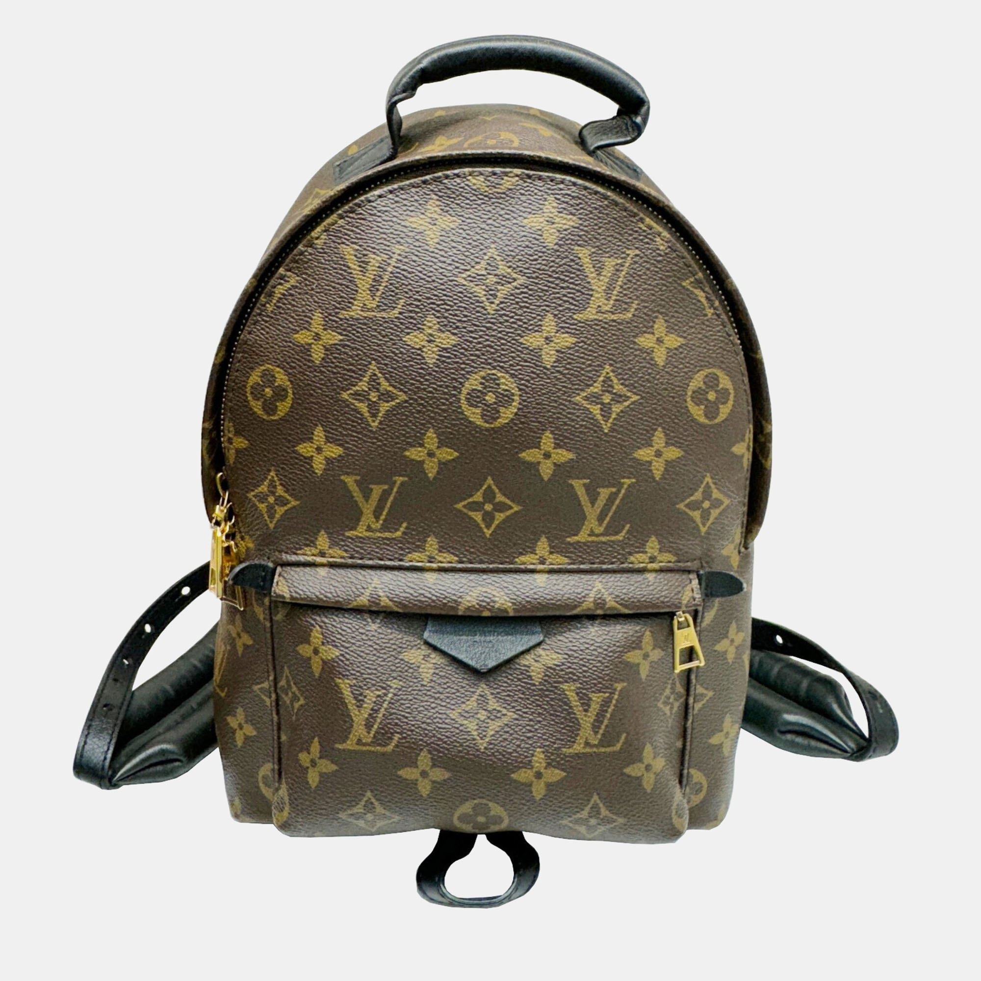 Louis vuitton brown coated canvas pm palm springs backpacks
