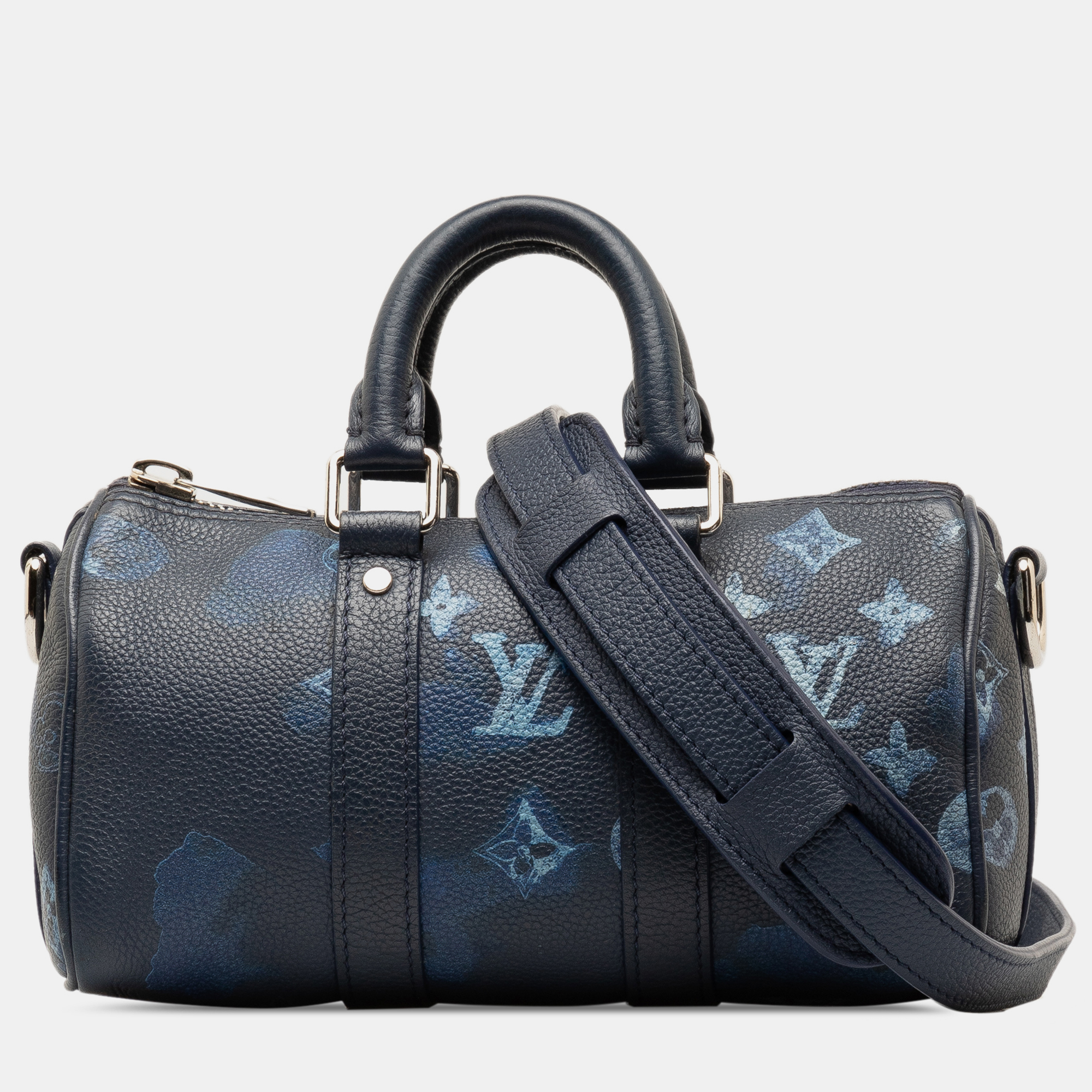 Louis vuitton taurillon ink watercolor keepall bandouliere xs