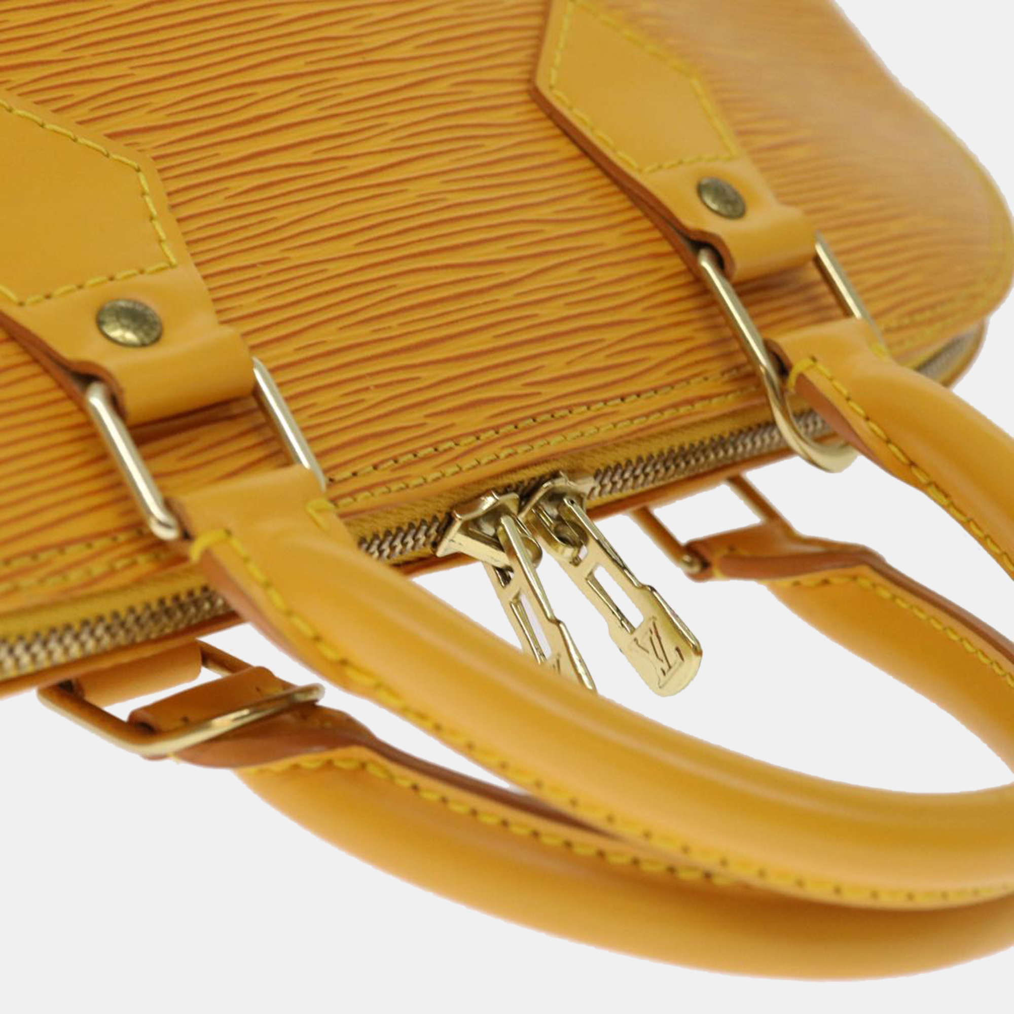 Louis Vuitton Yellow Epi Leather Alma PM Satchel