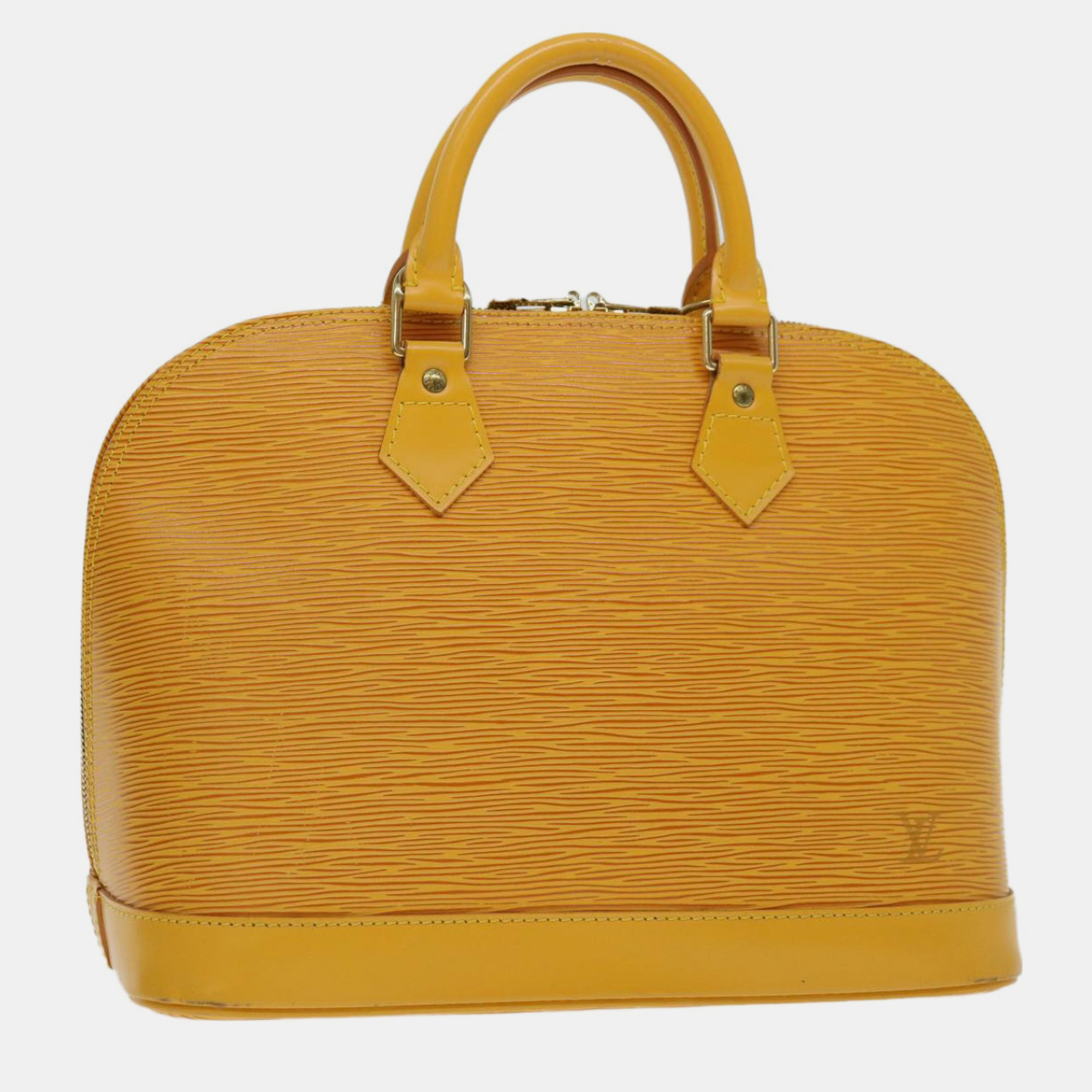 Louis Vuitton Yellow Epi Leather Alma PM Satchel