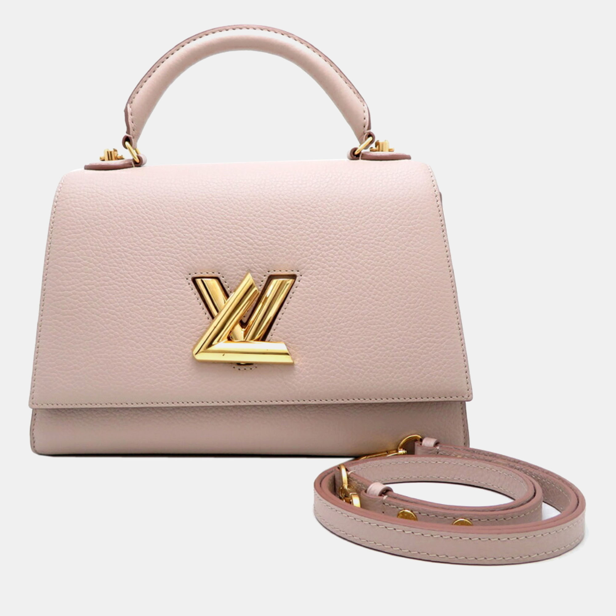 Louis vuitton pink leather mm twist one handle mm bag