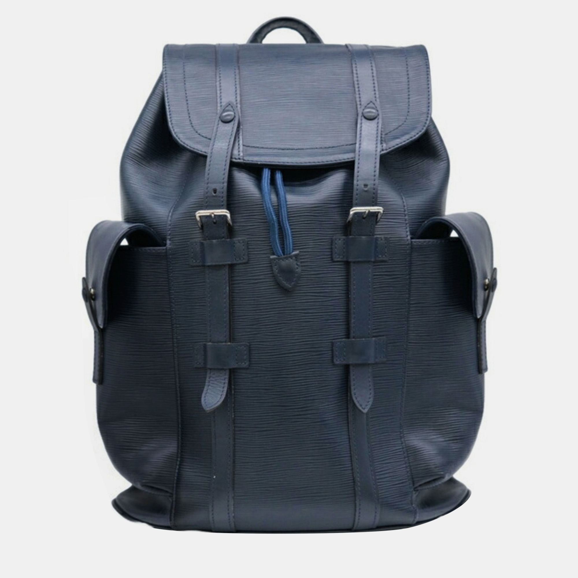 Louis vuitton navy blue epi leather christopher pm backpack
