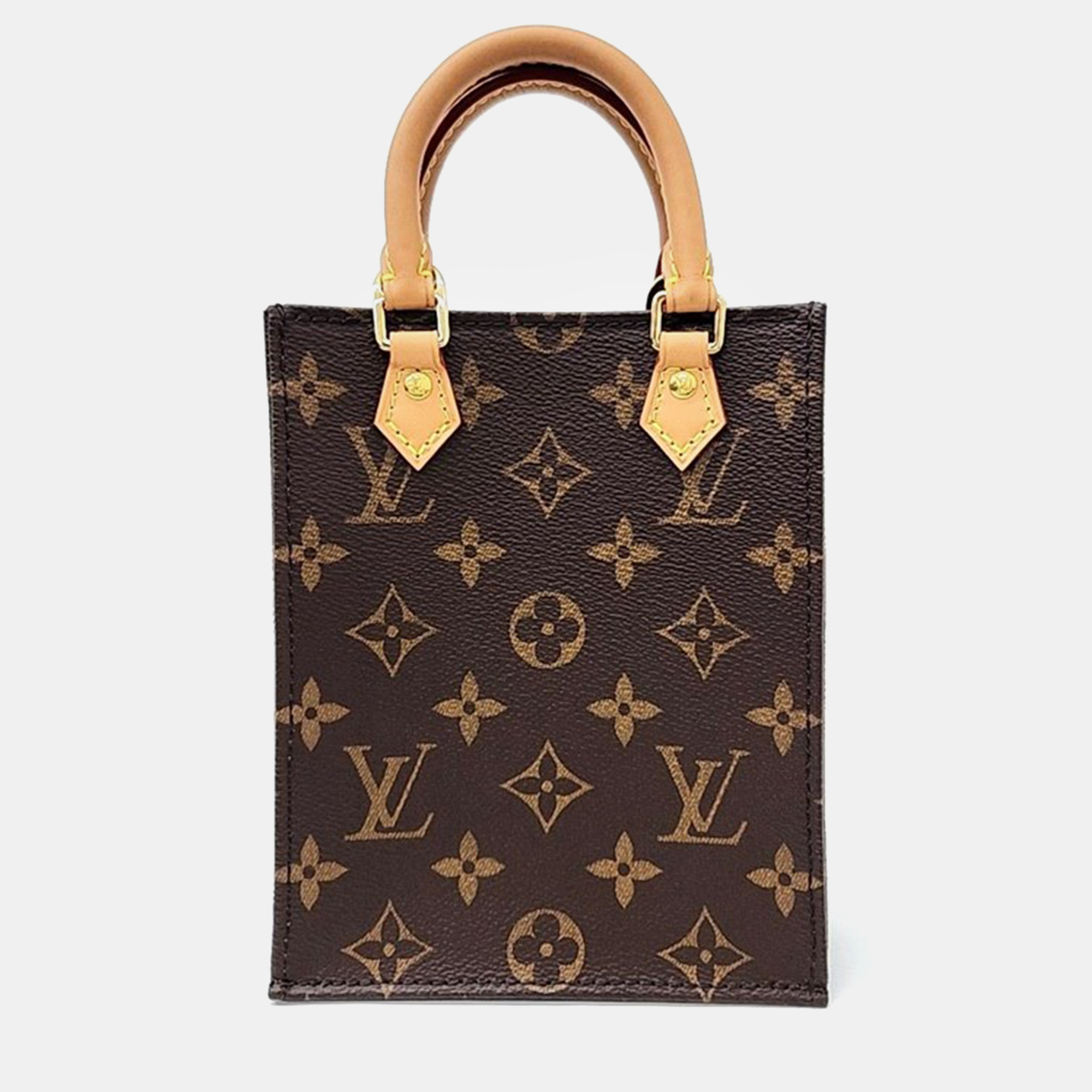 Louis vuitton monogram petite sac plat handbag