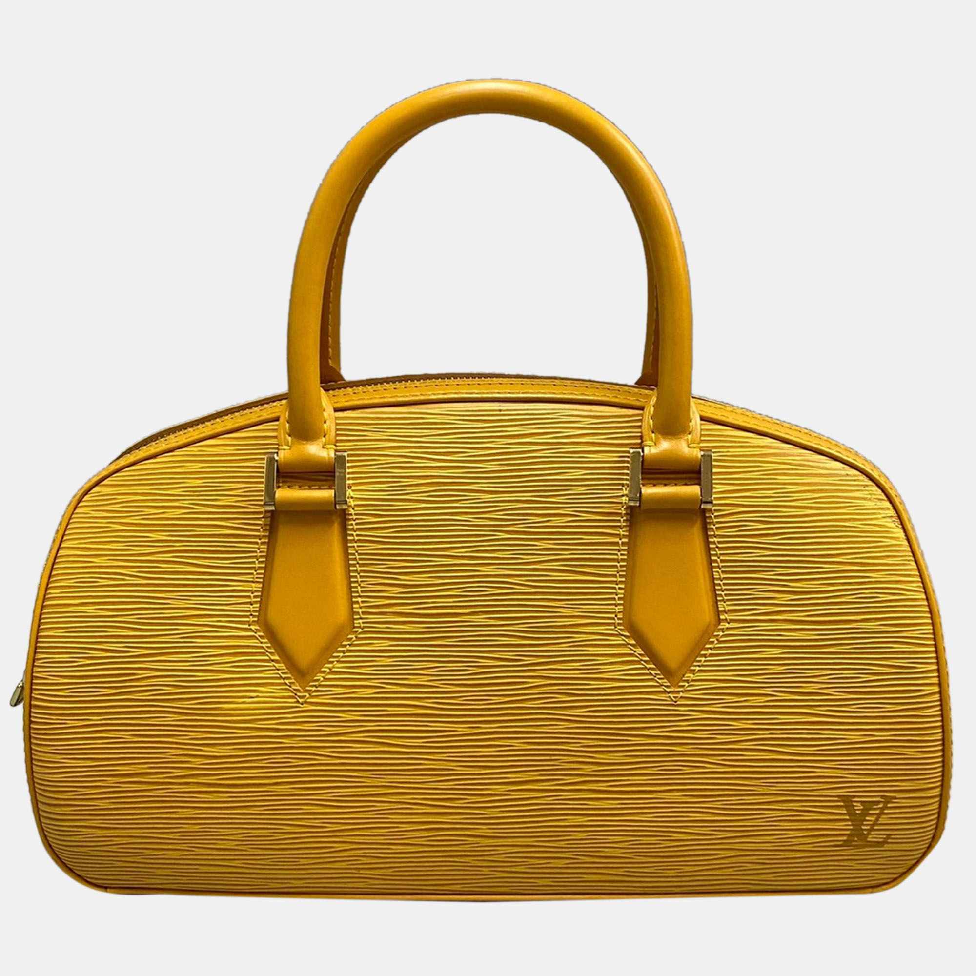 Louis vuitton yellow leather jasmine handbag
