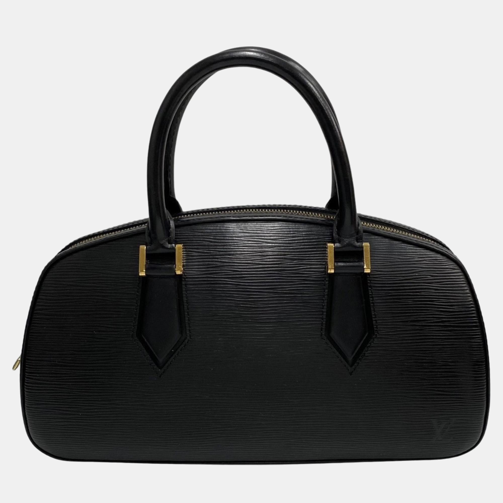 Louis vuitton black epi leather jasmin satchel