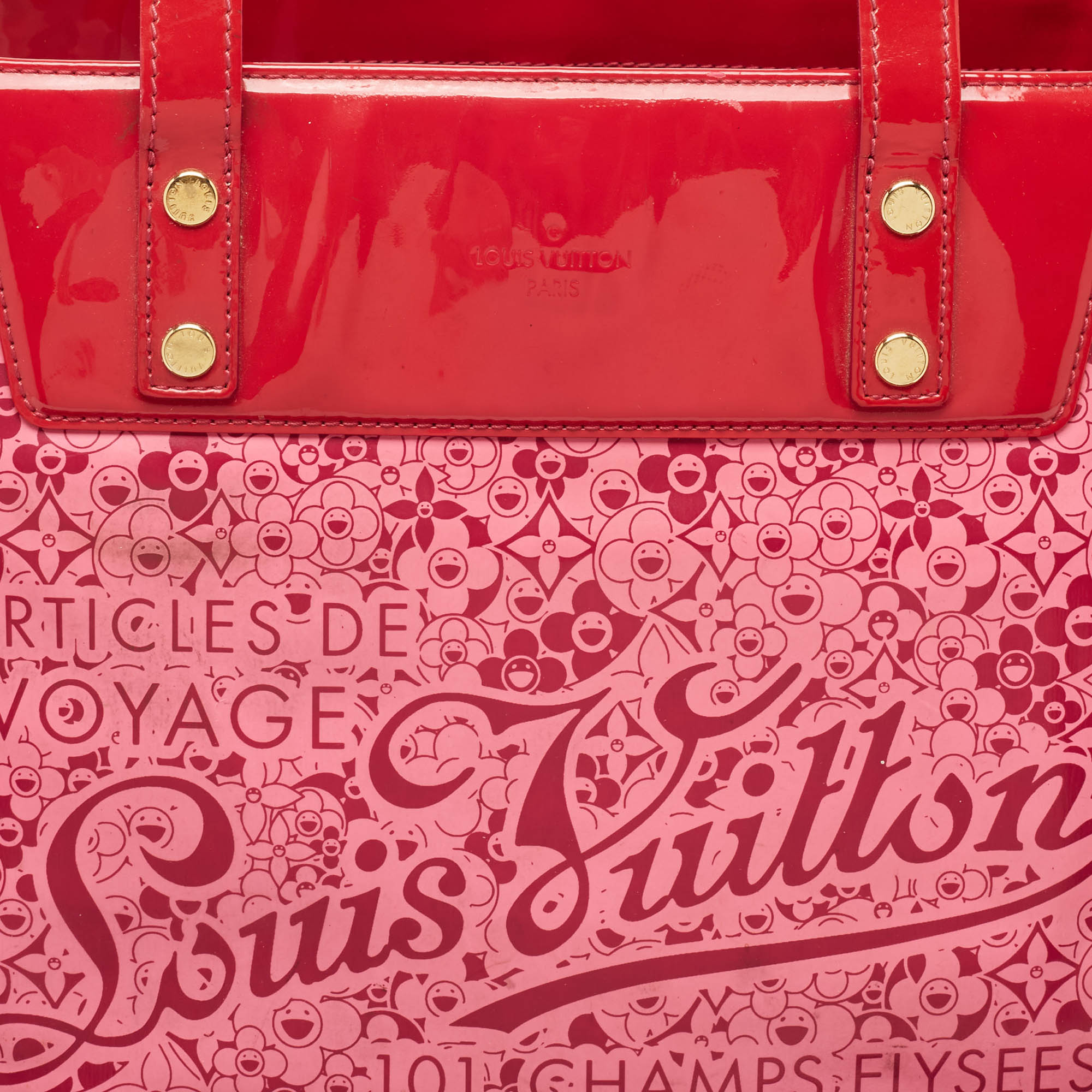 Louis Vuitton X Takashi Murakami Coated Fabric Cosmic Blossom Tote