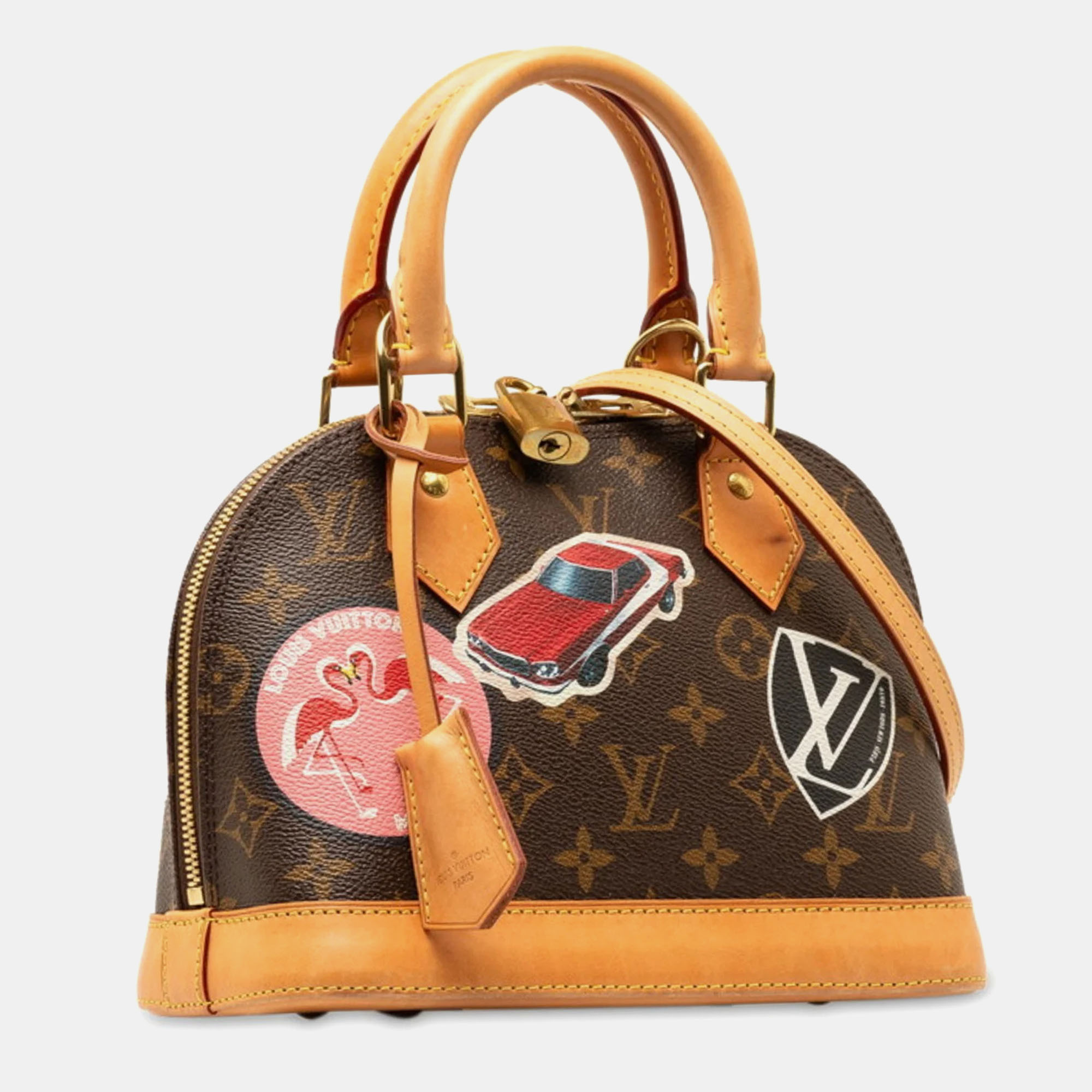 Louis Vuitton Brown Monogram World Tour Alma BB Satchel Bag