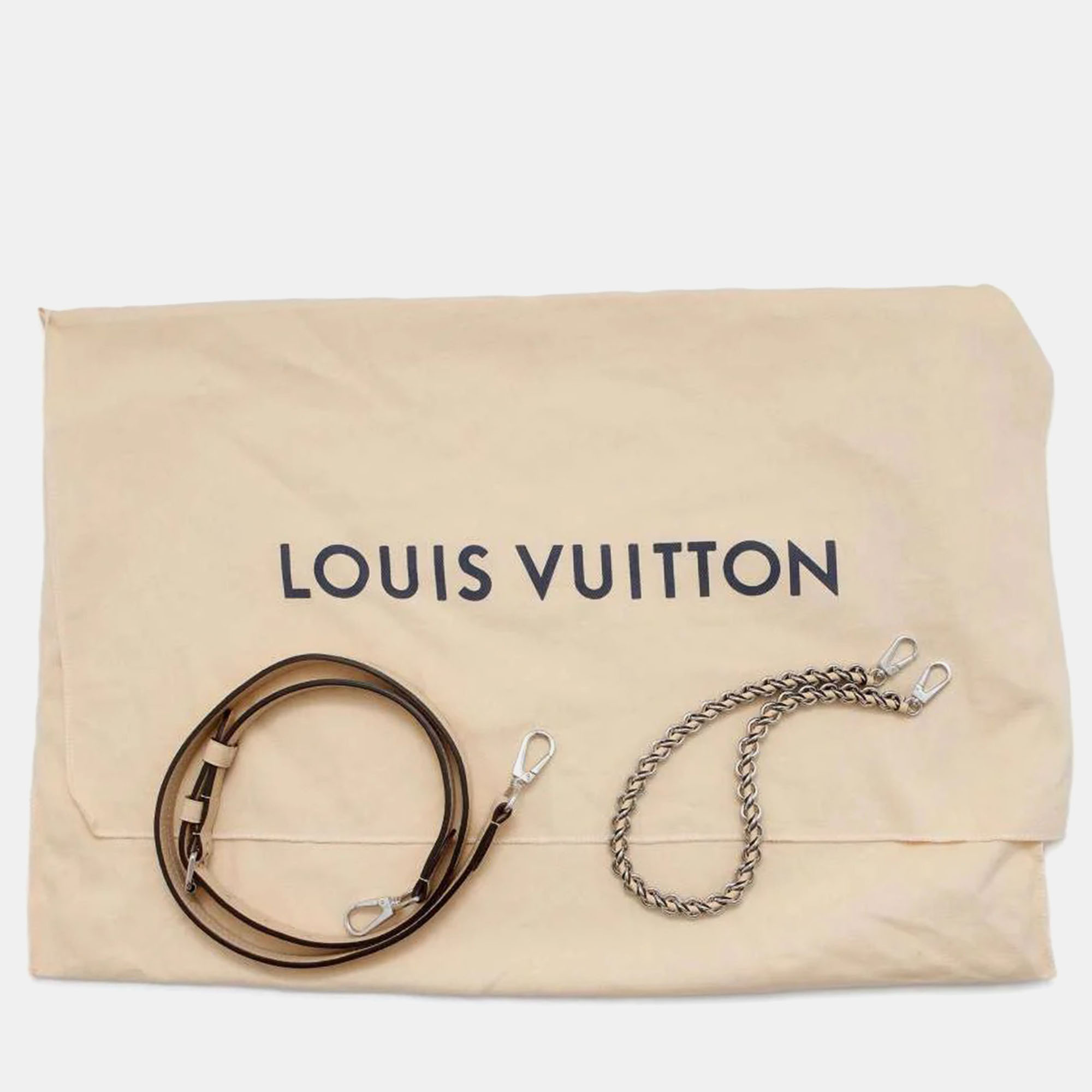 Louis Vuitton Beige Monogram Mahina Leather Bella Bag