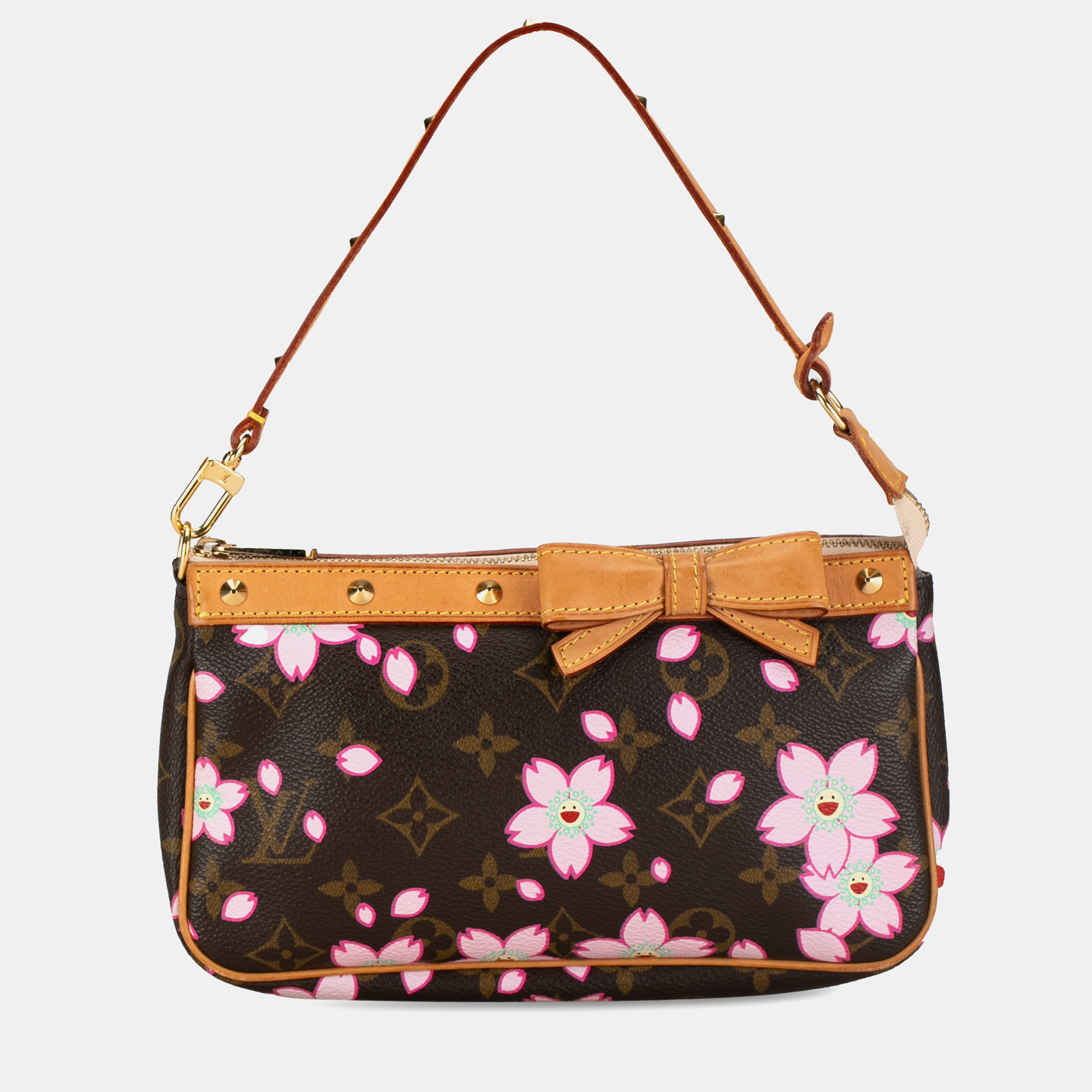 Louis vuitton x takashi murakami monogram cherry blossom pochette accessoires