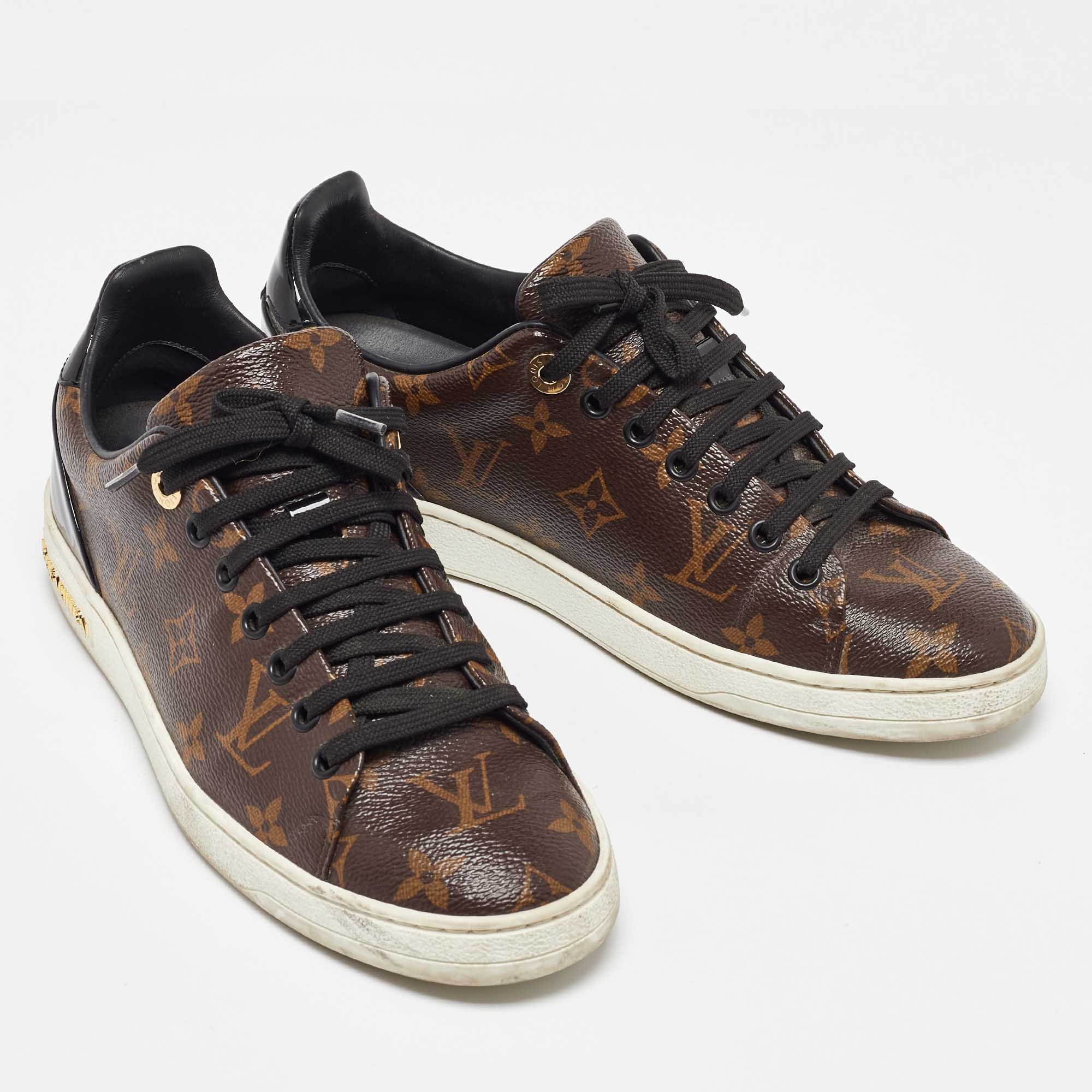 Louis Vuitton Monogram Canvas Frontrow Low Top Sneakers Size 38