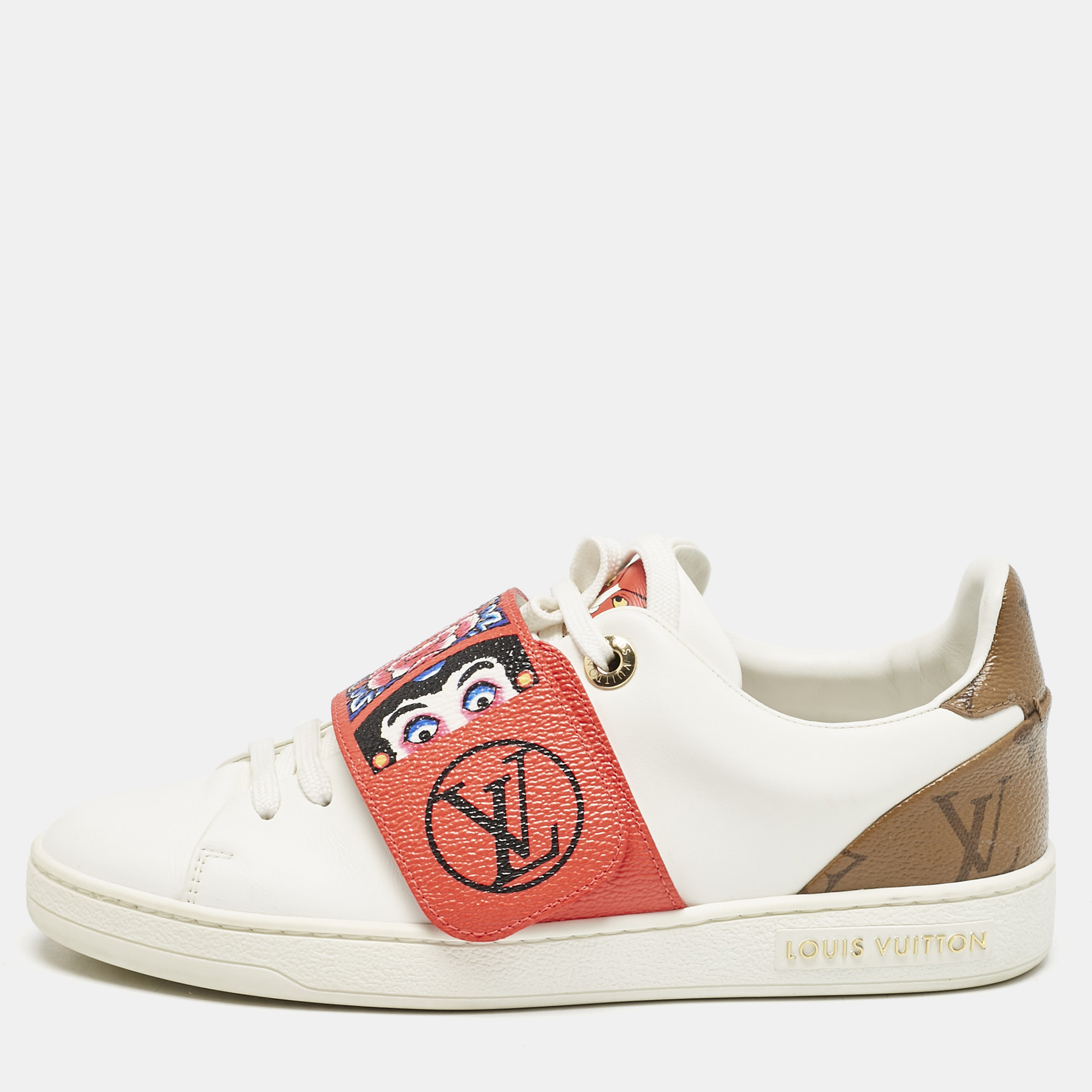 Louis Vuitton White Leather and Monogram Reverse Canvas Kyoto Sneakers Size
Louis Vuitton White Leather and Monogram Reverse Canvas Kyoto Sneakers Size