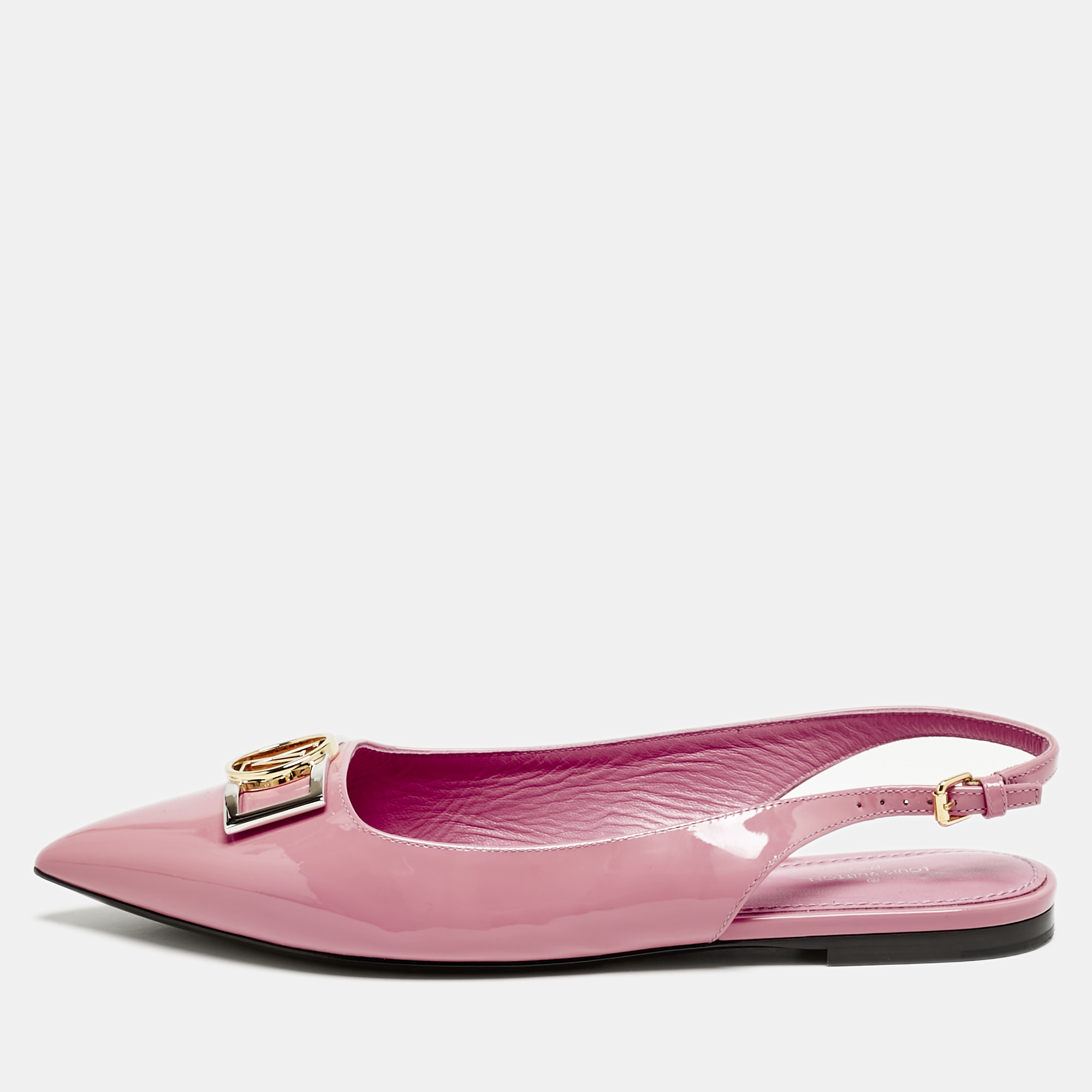 Louis Vuitton Pink Patent Leather Insider Slingback Flats Size
Louis Vuitton Pink Patent Leather Insider Slingback Flats Size