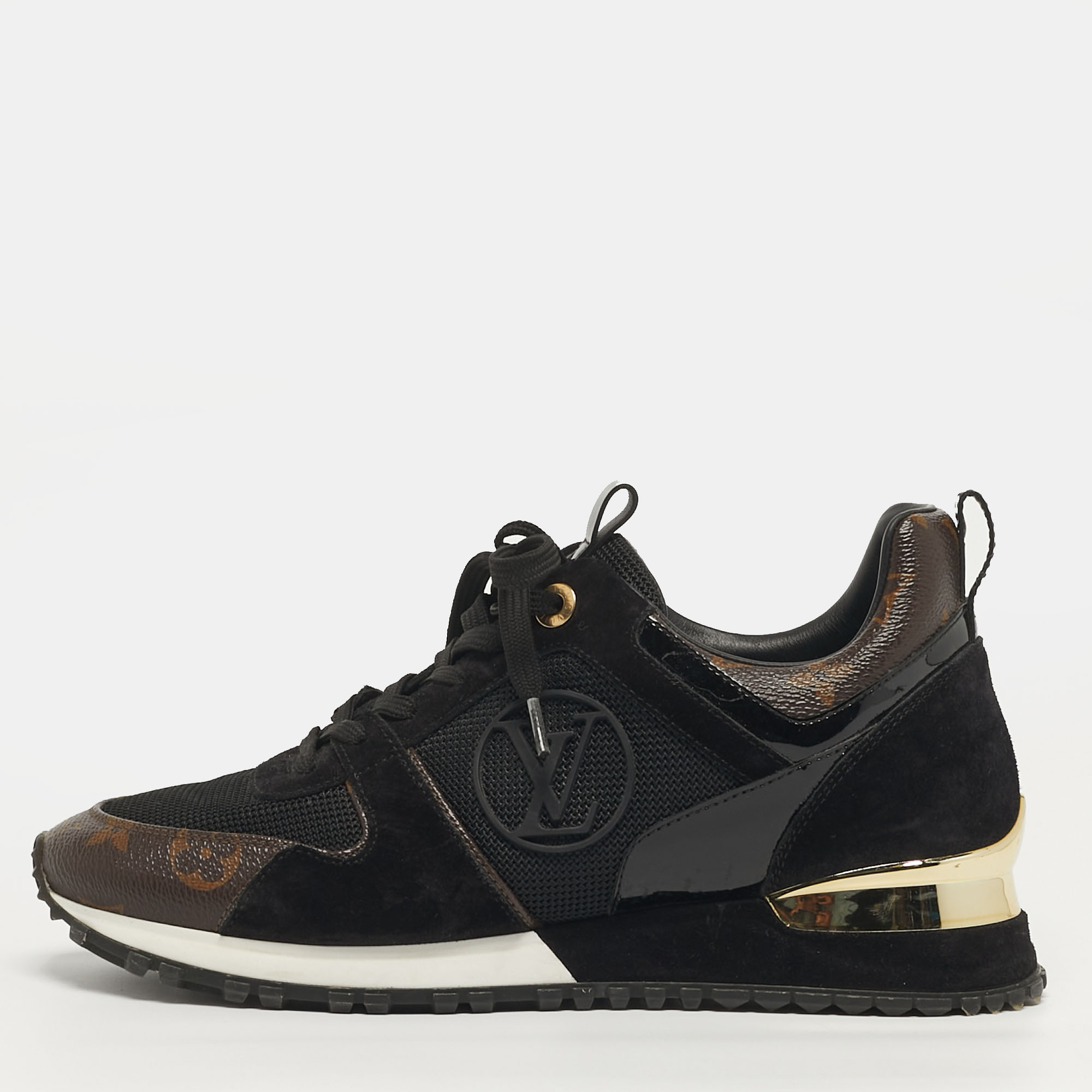 Louis Vuitton Run Away Size Black/Brown Monogram Canvas and Mesh Lace Up Sneakers
Louis Vuitton Run Away Size Black/Brown Monogram Canvas and Mesh Lace Up Sneakers