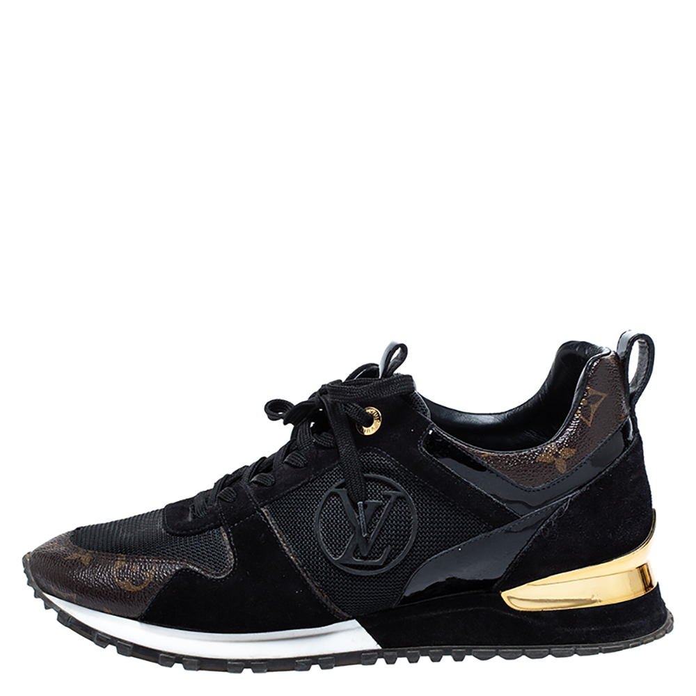 Louis Vuitton Two Tone Mesh And Monogram Canvas Run Away Lace Up Sneakers Size, Black
Louis Vuitton Two Tone Mesh And Monogram Canvas Run Away Lace Up Sneakers Size, Black