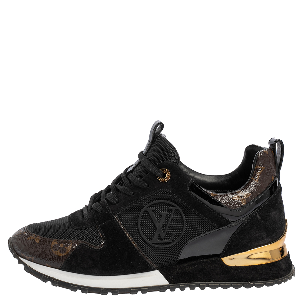 Louis Vuitton Black/Brown Monogram Mesh And Leather Run Away Sneakers Size
Louis Vuitton Black/Brown Monogram Mesh And Leather Run Away Sneakers Size