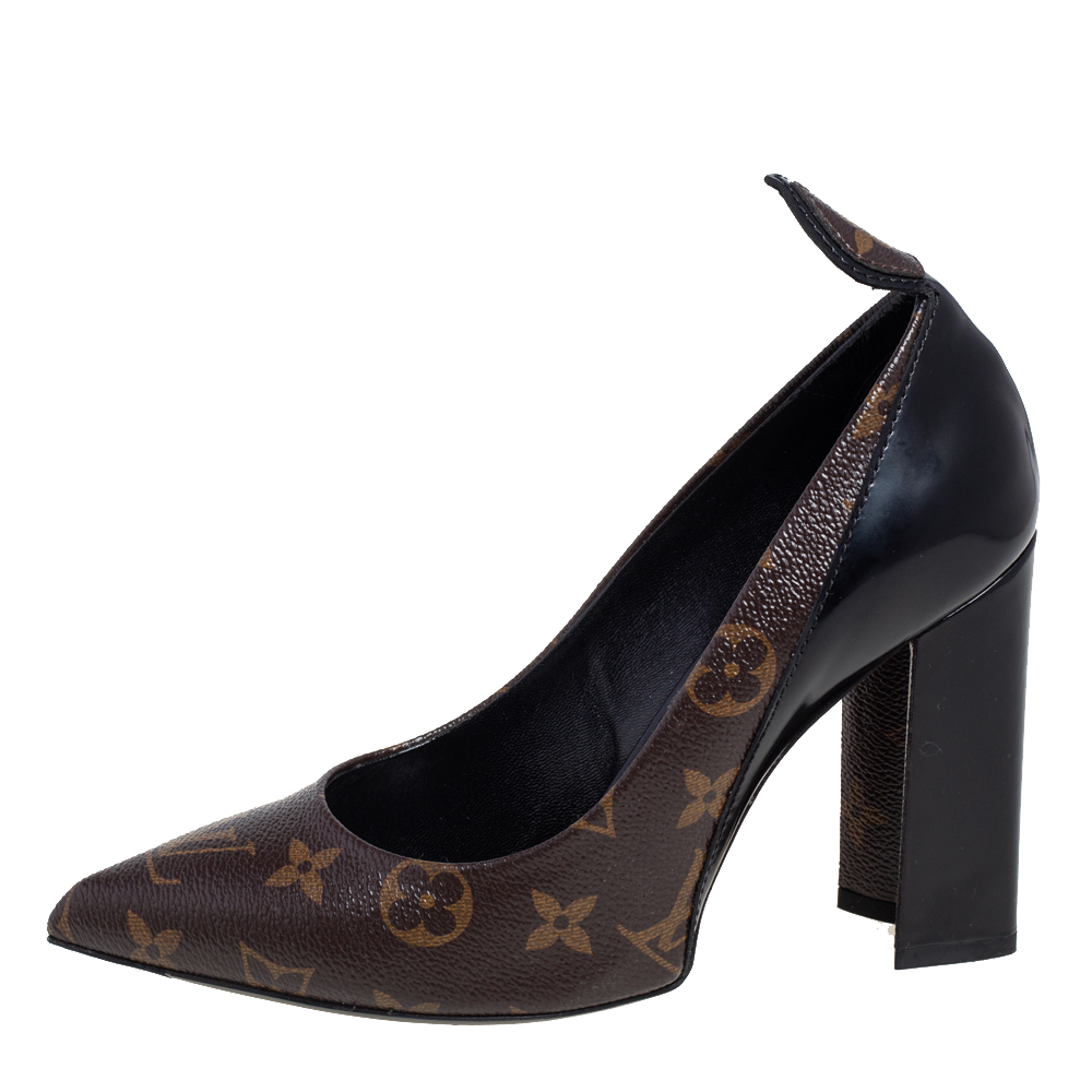 Louis Vuitton Brown/Black Monogram Canvas And Leather Matchake Block Heel Pumps Size
Louis Vuitton Brown/Black Monogram Canvas And Leather Matchake Block Heel Pumps Size