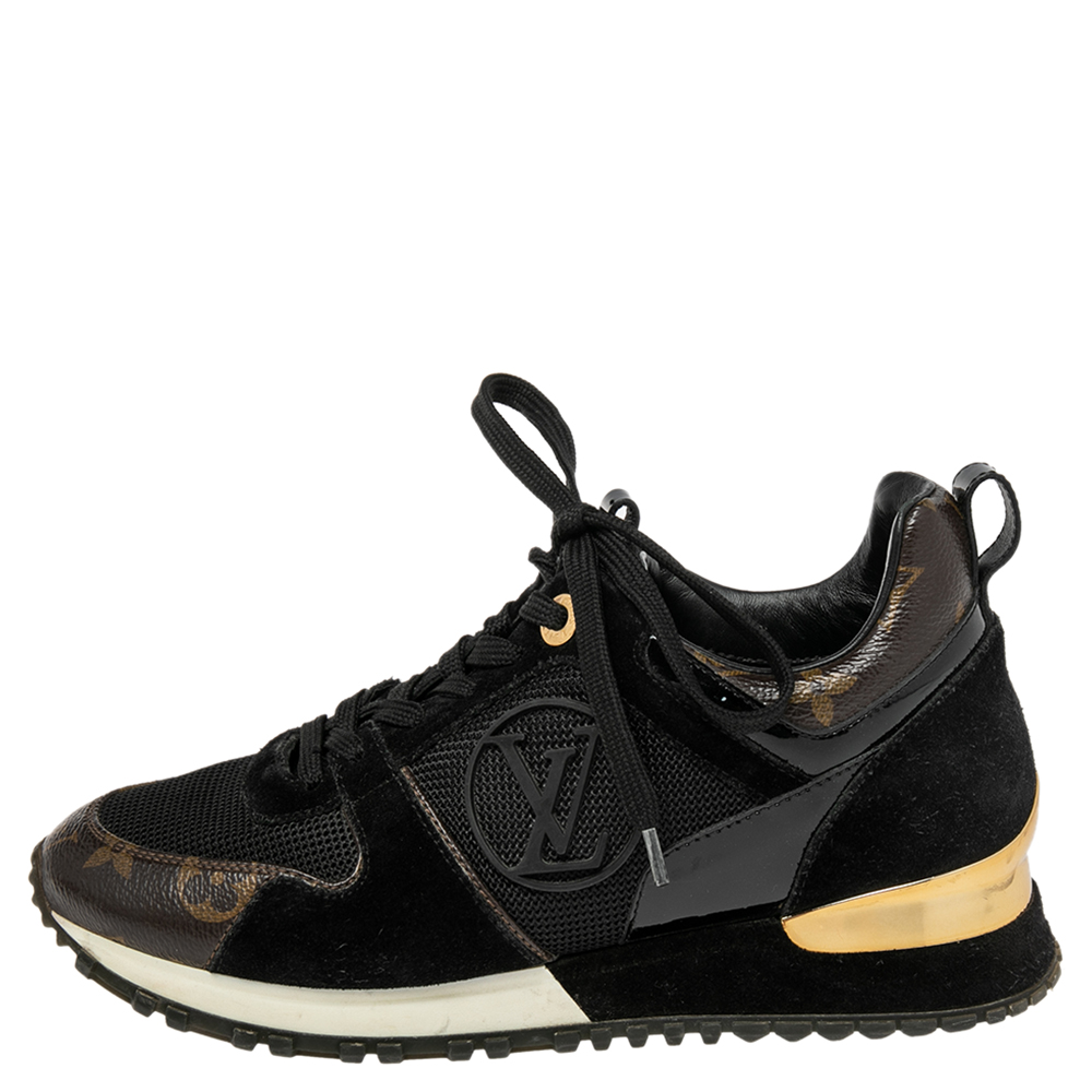 Louis Vuitton Black/Brown Mesh And Monogram Canvas Run Away Low Top Sneakers Size
Louis Vuitton Black/Brown Mesh And Monogram Canvas Run Away Low Top Sneakers Size