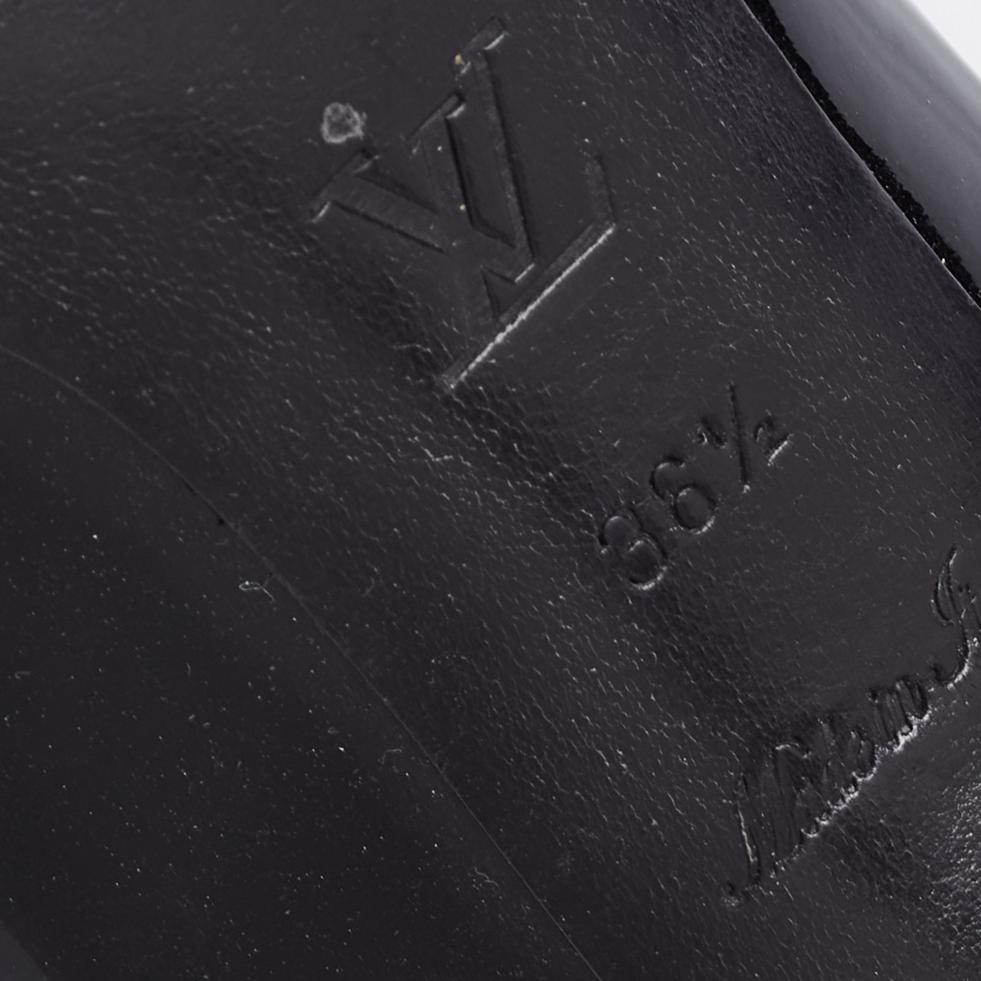 Louis Vuitton Black Patent Leather Fiance Pumps Size 36.5