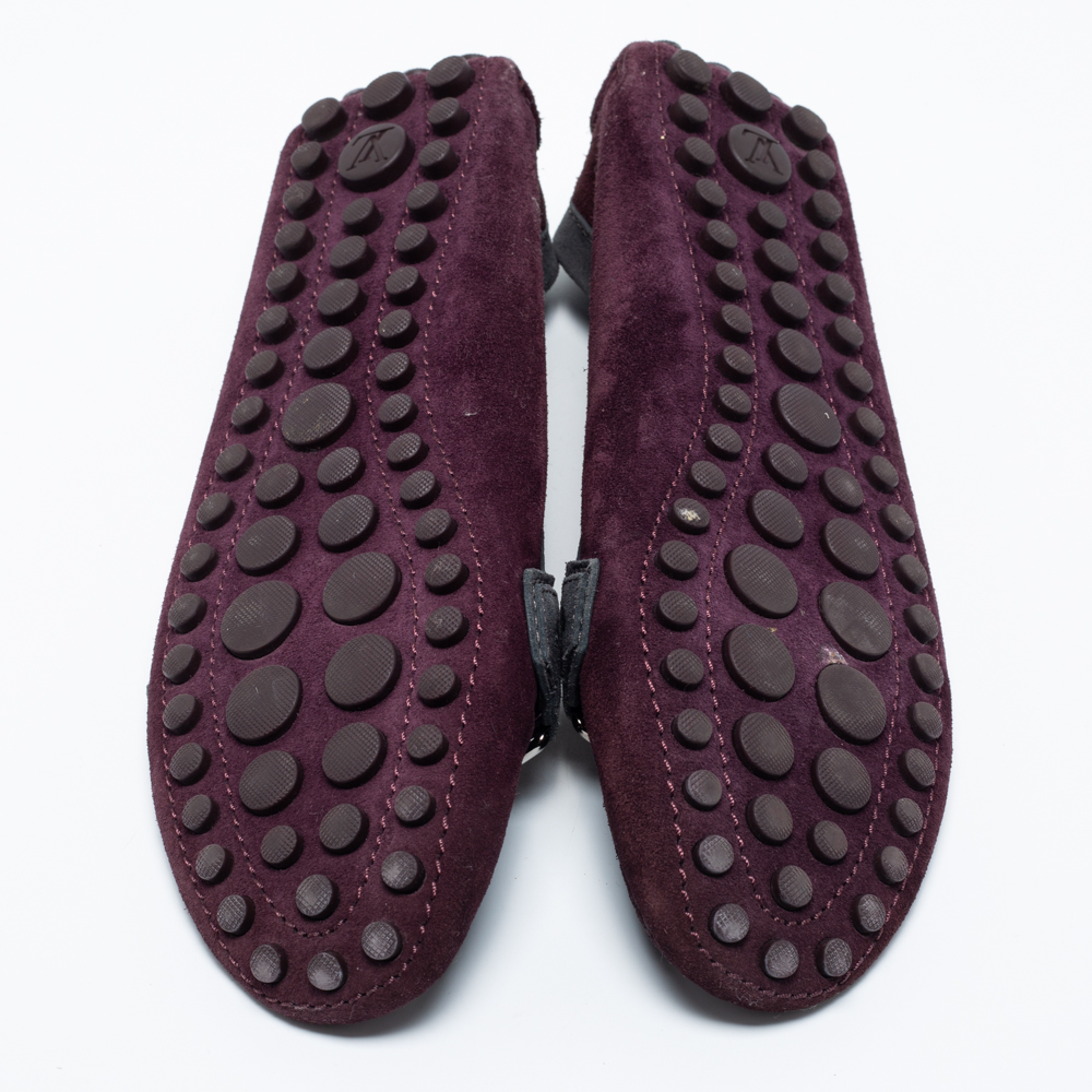 Louis Vuitton Multicolor Suede Loafers Size 39.5