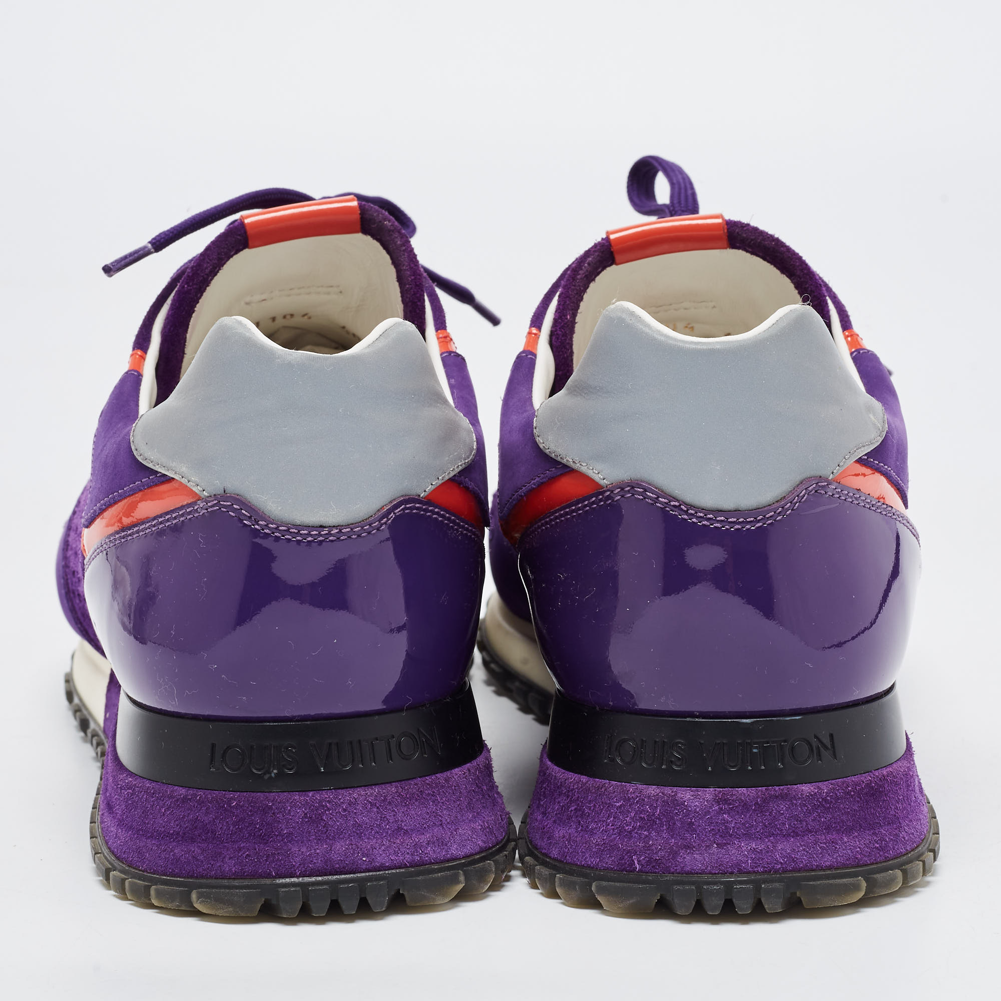 Louis Vuitton Purple Suede And Mesh Run Away  Sneakers Size 40
