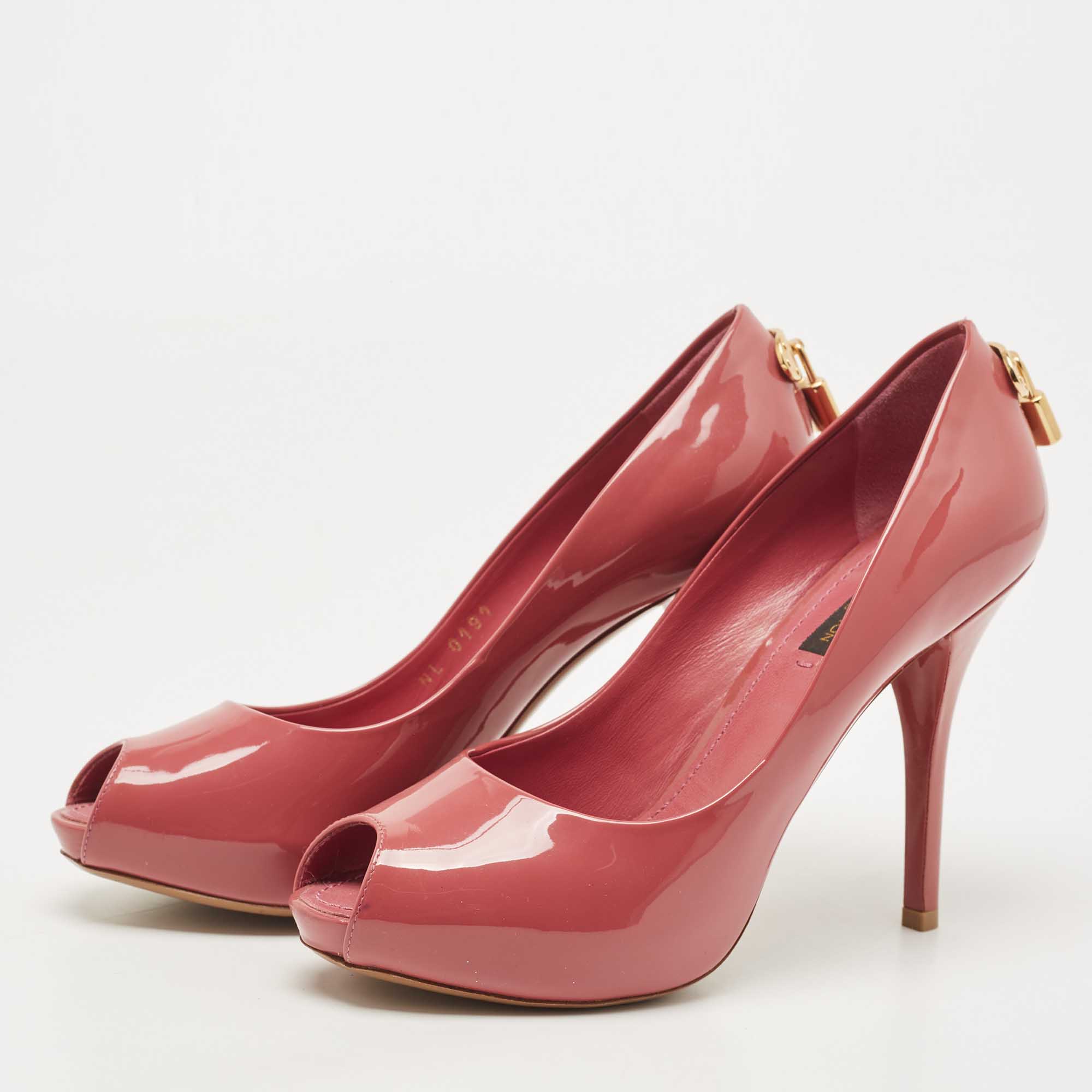 Louis Vuitton Red Patent Leather Oh Really! Pumps Size 36.5