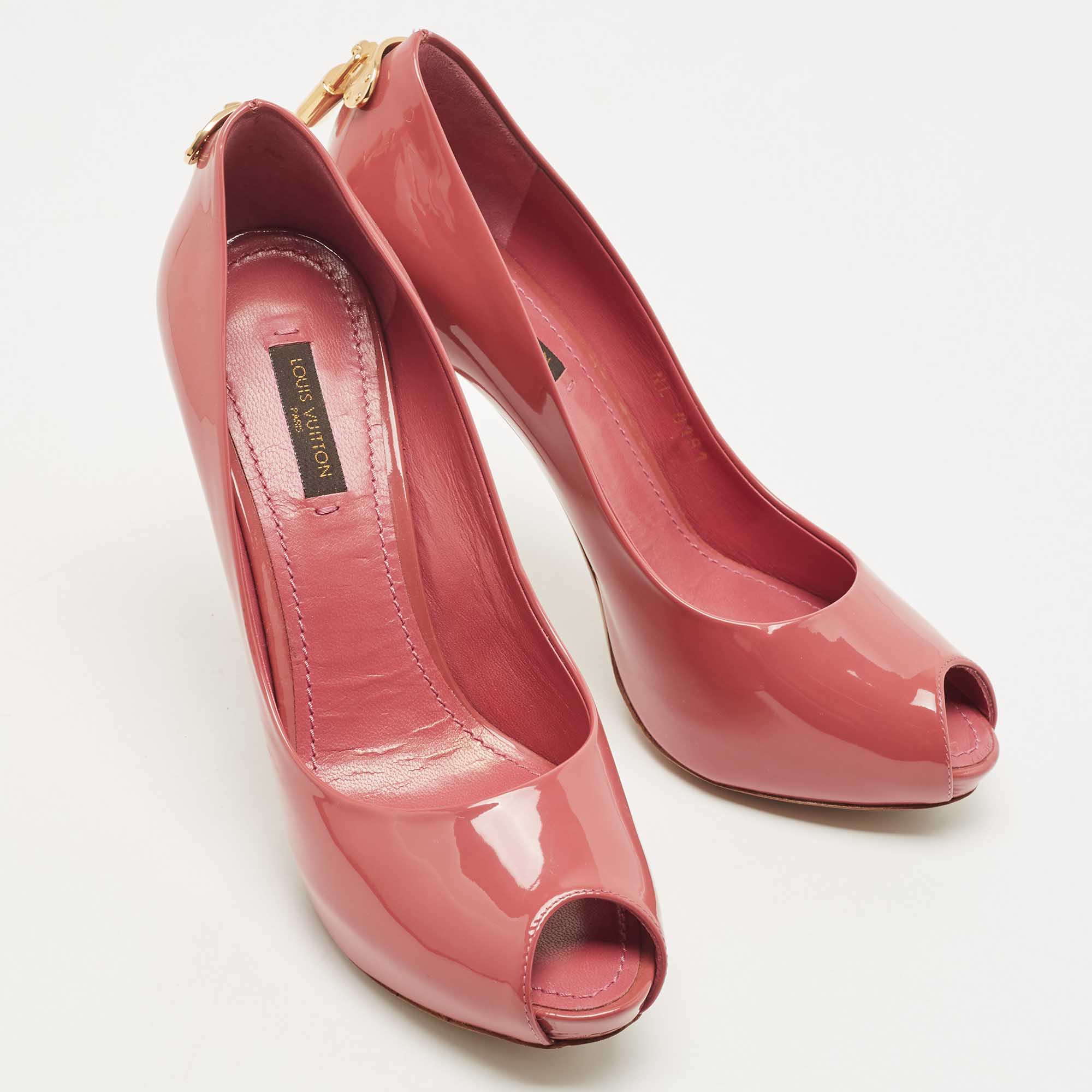 Louis Vuitton Red Patent Leather Oh Really! Pumps Size 36.5