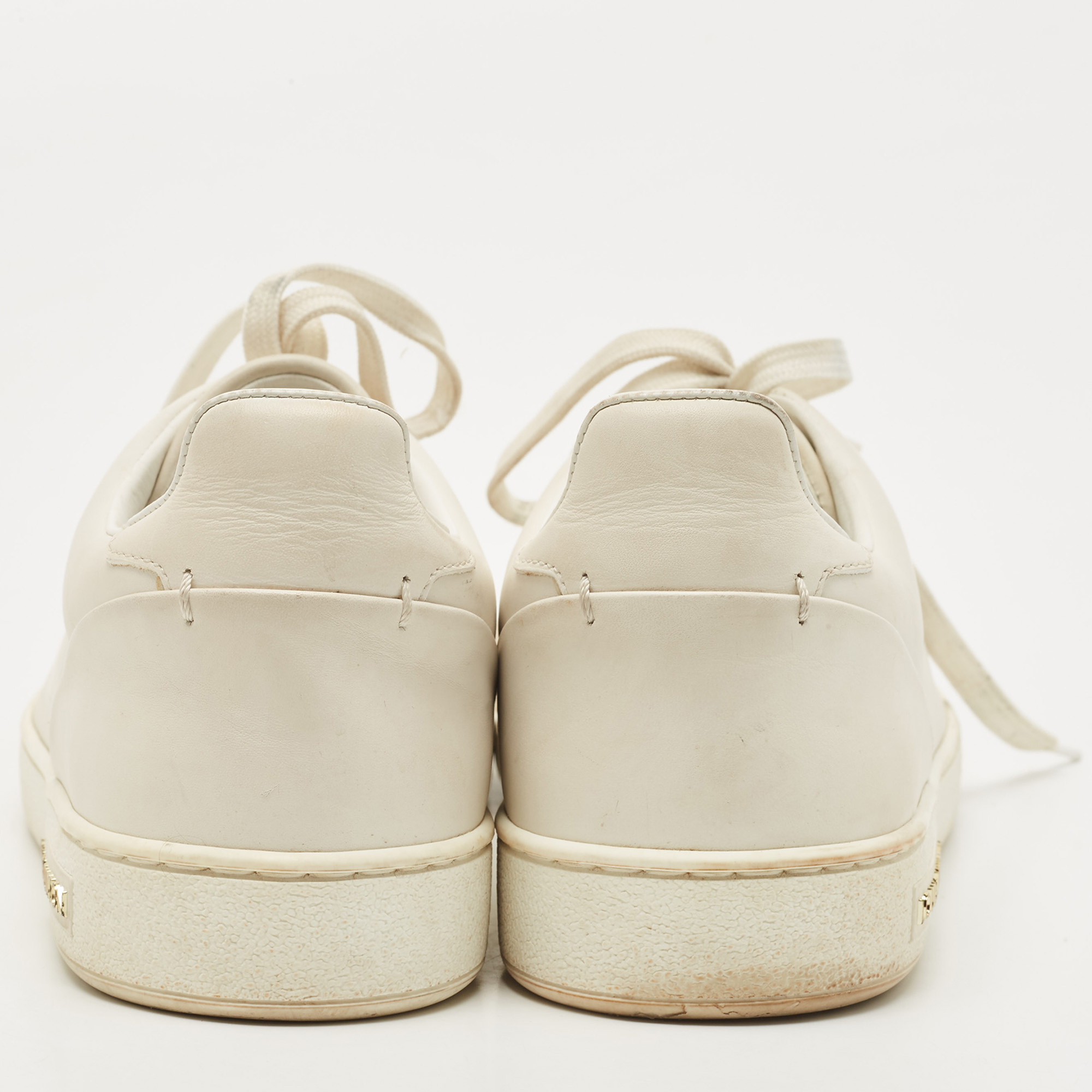 Louis Vuitton White Leather Frontrow  Sneakers Size 38