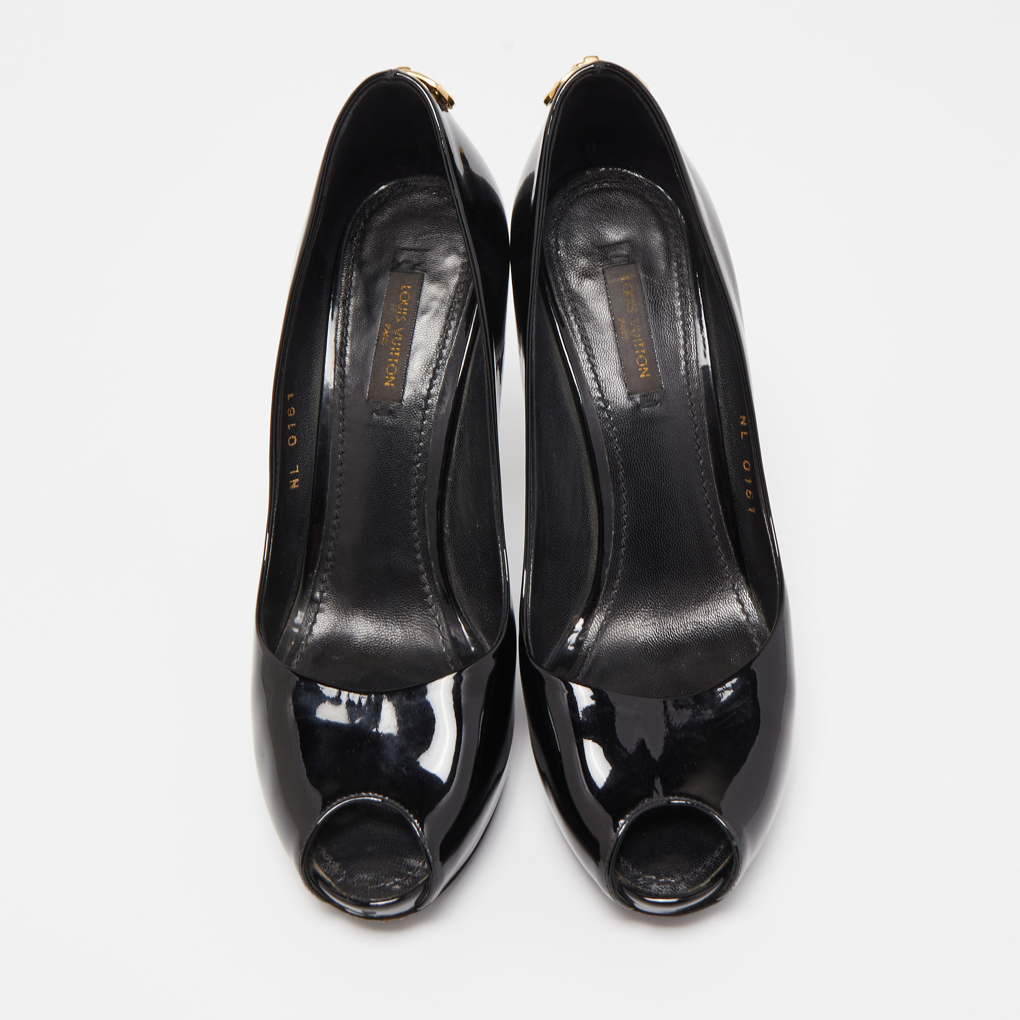 Louis Vuitton Black Patent Leather Oh Really! Pumps Size 37