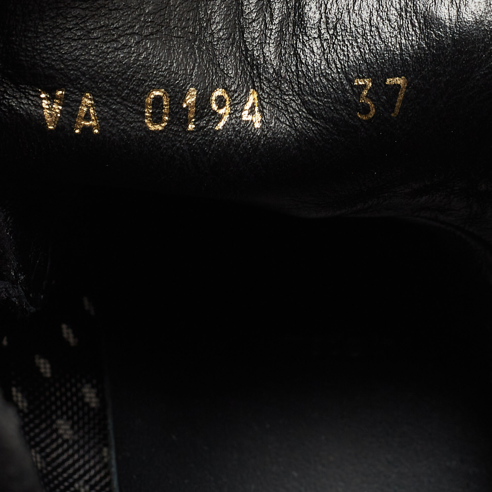 Louis Vuitton Black Laser Cut Suede High Top Sneakers Size 37