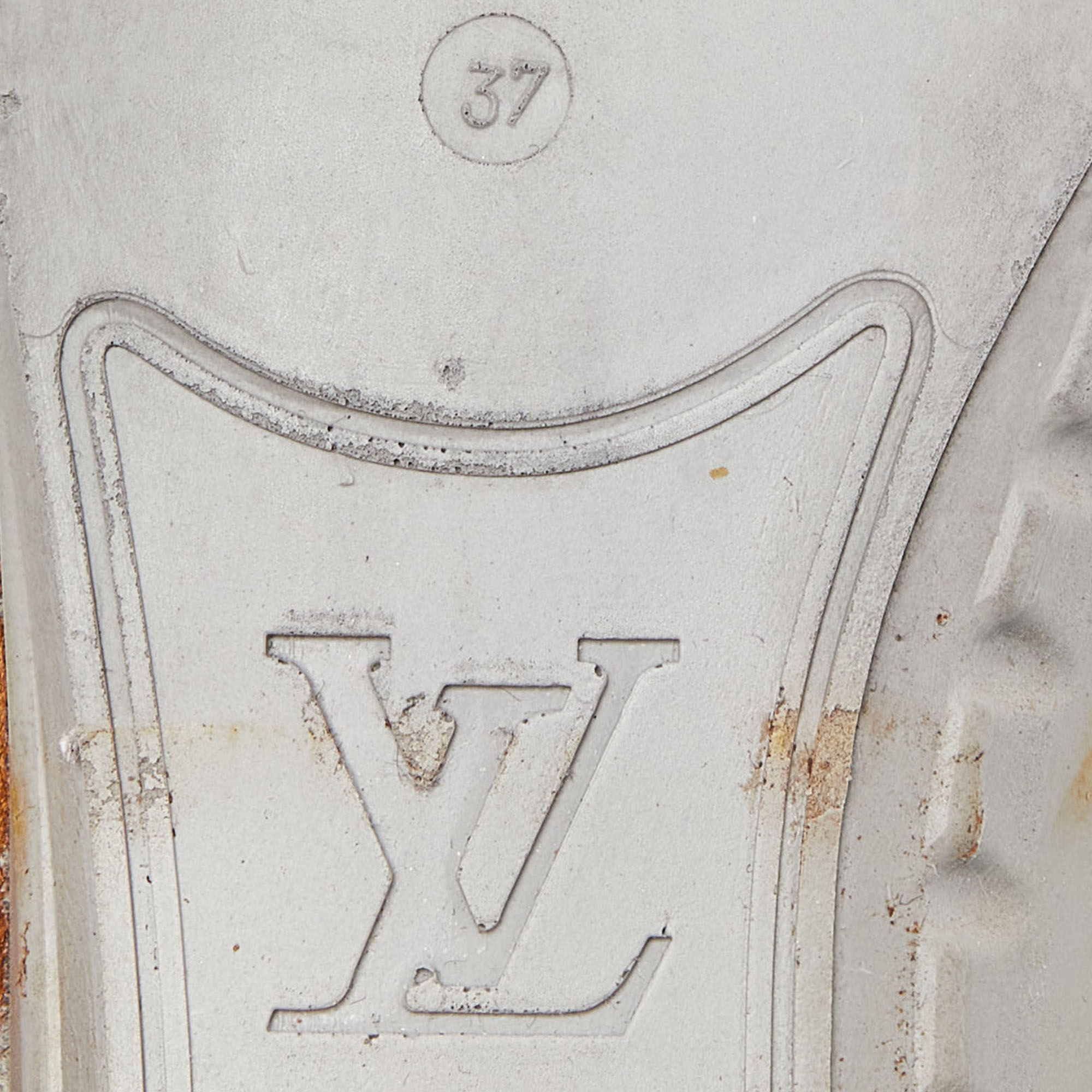 Louis Vuitton Green/Brown Monogram Canvas Destination Sneakers Size 37