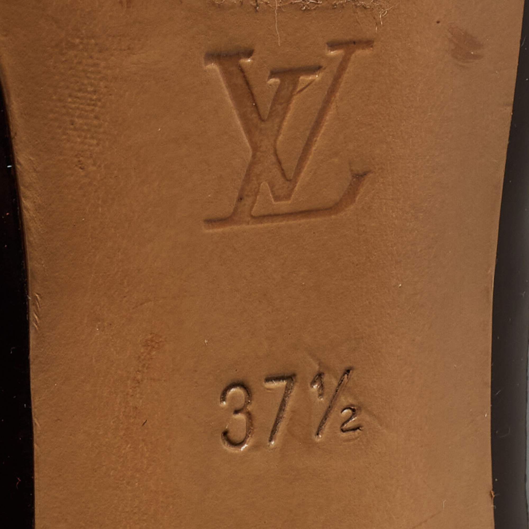 Louis Vuitton Burgundy Patent Leather Oh Really! Peep Toe Platform Pumps Size 37.5